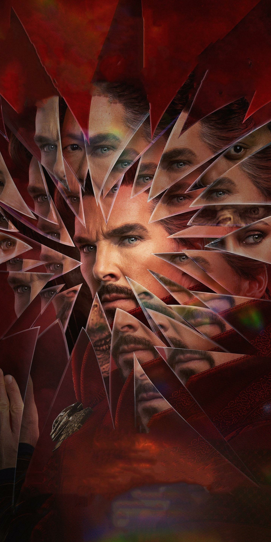 Movie, Doctor Strange in the Multiverse of Madness, scattered mirror, imax poster, 1080x2160 wallpaper