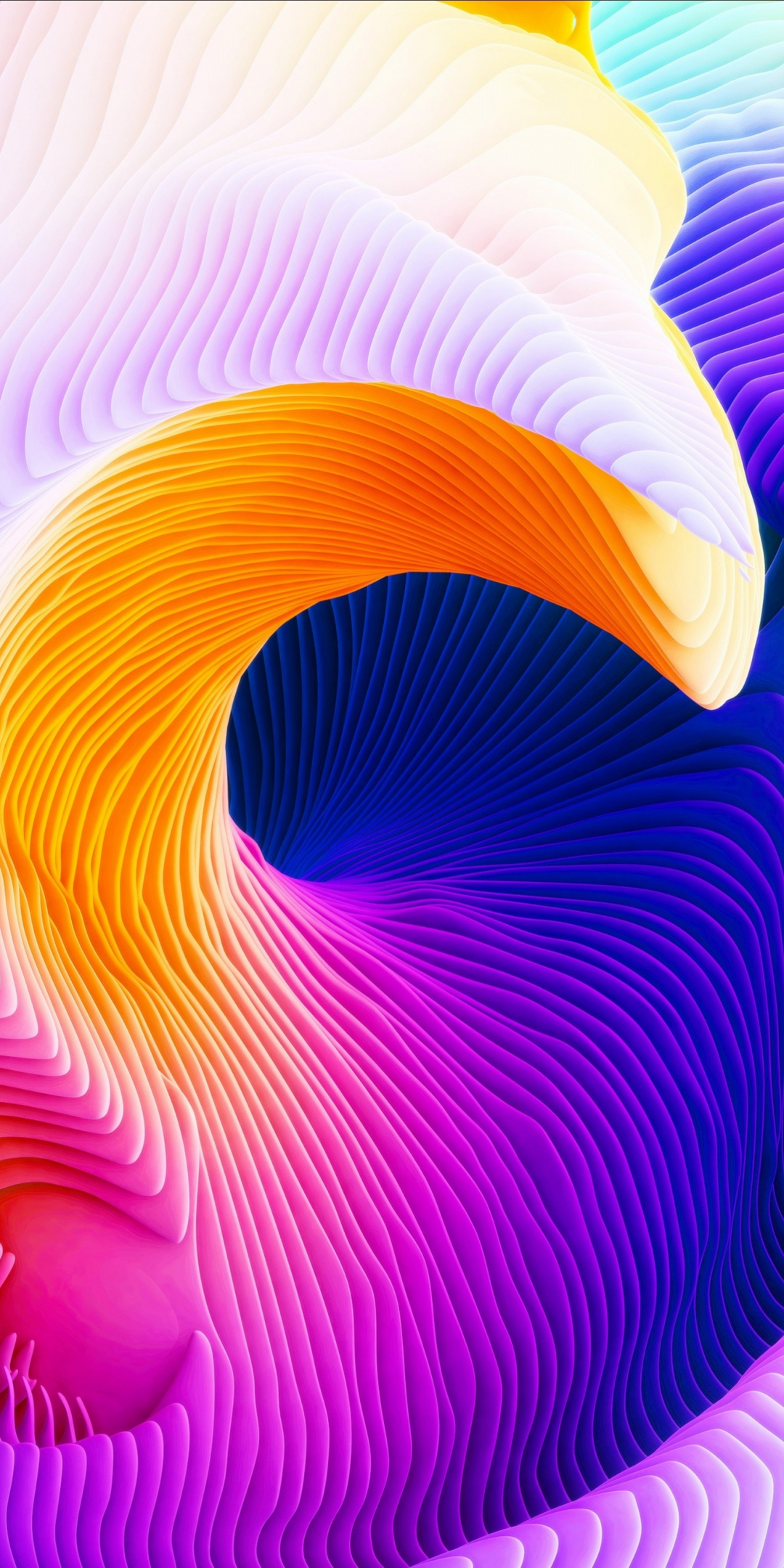 Relief, colorful, flow, pattern, 1080x2160 wallpaper