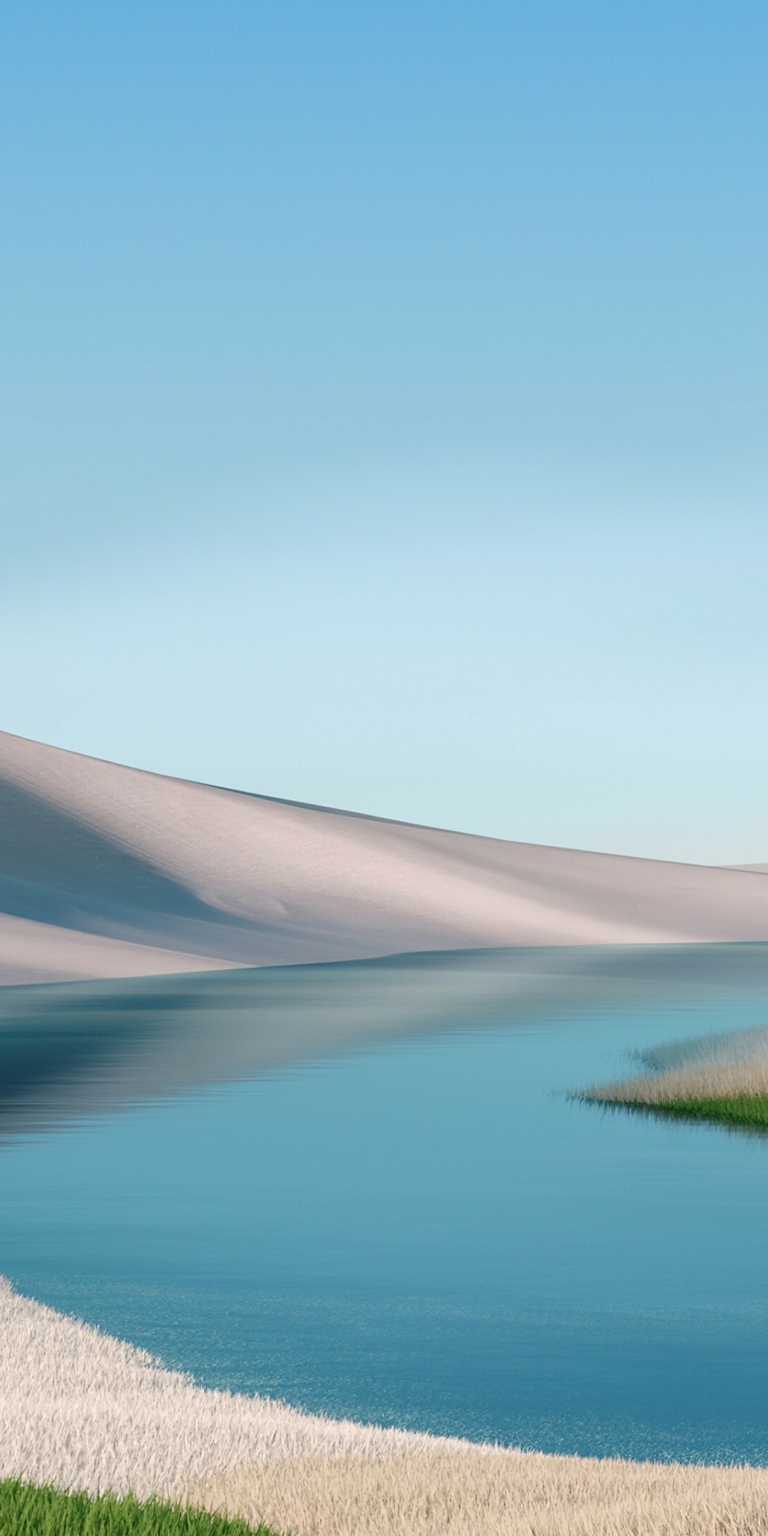 Windows 11, river, desert, landscape, stock, 1080x2160 wallpaper