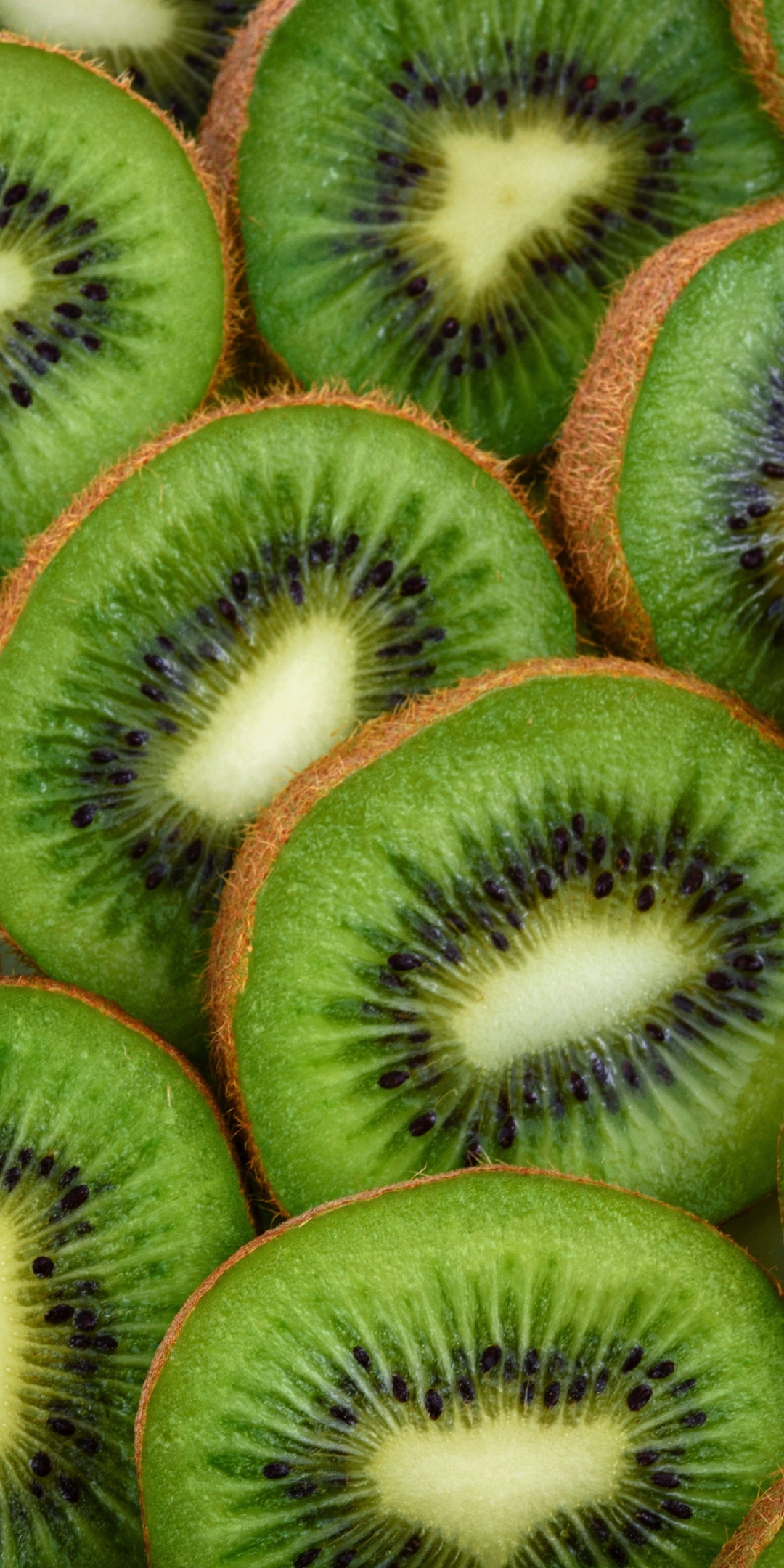 Slices, fruits, kiwifruit, 1080x2160 wallpaper
