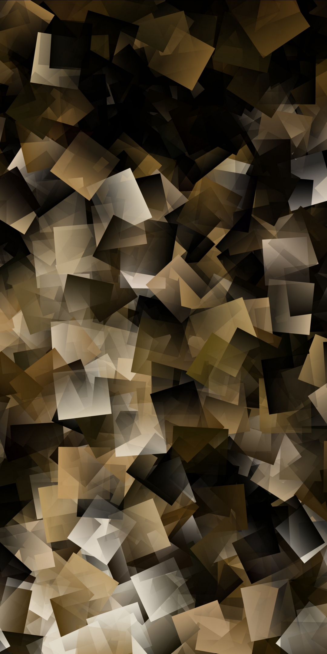 Abstract, squares, yellow-dark, cubes, congestion, 1080x2160 wallpaper