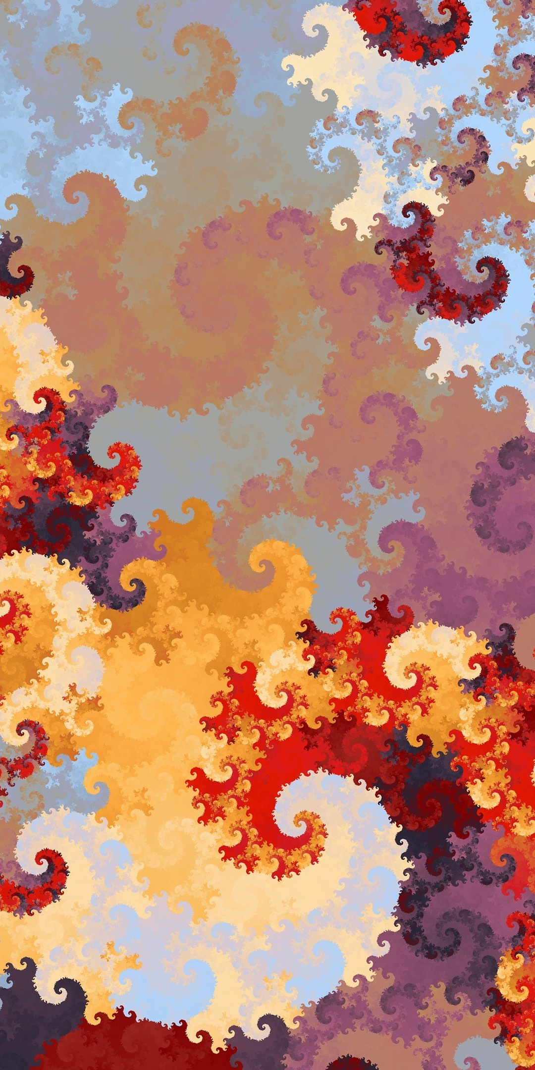 Swirl, abstract, fractal, pattern, 1080x2160 wallpaper