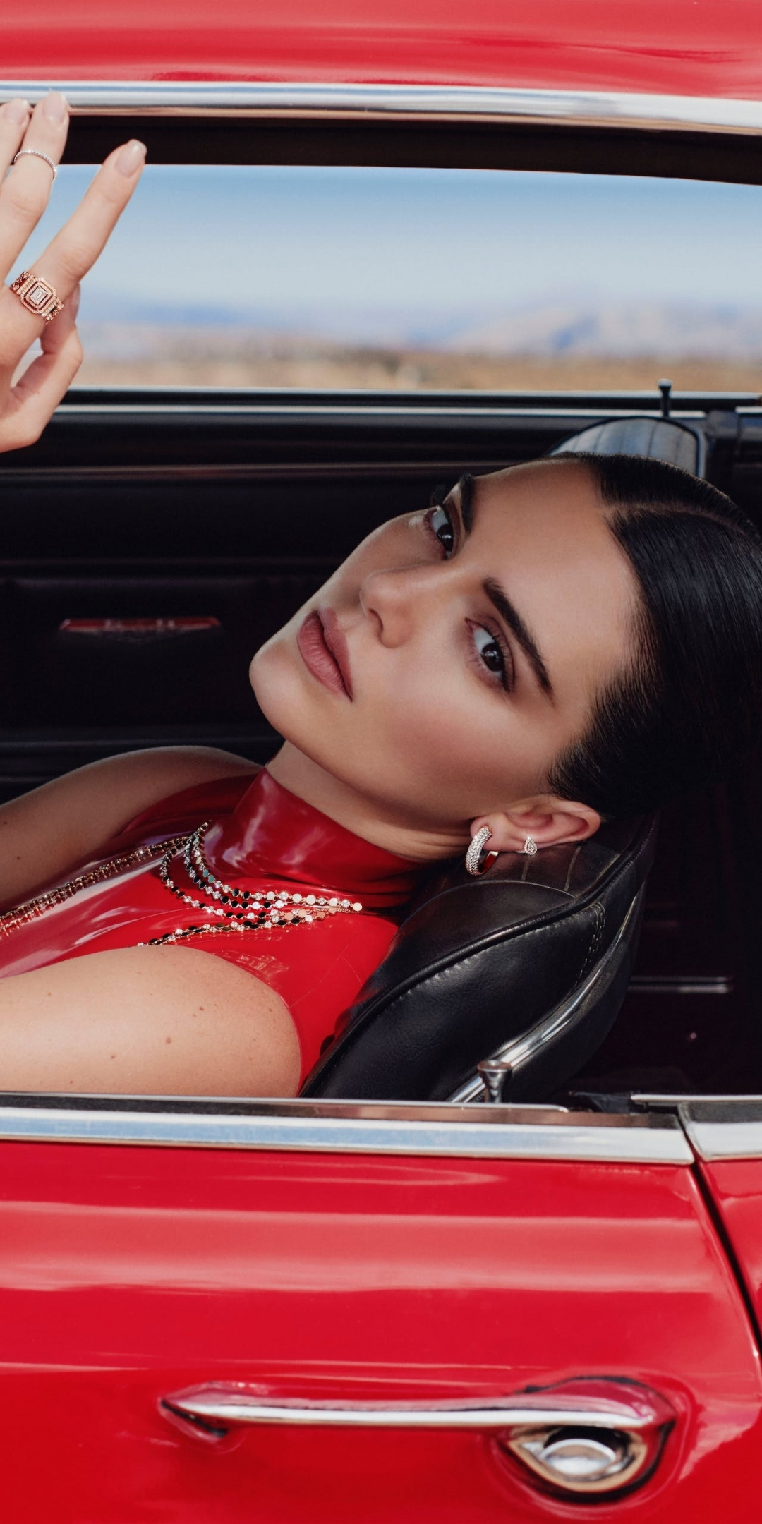 2023 Kendall Jenner, Messika Brand Red, 1080x2160 wallpaper