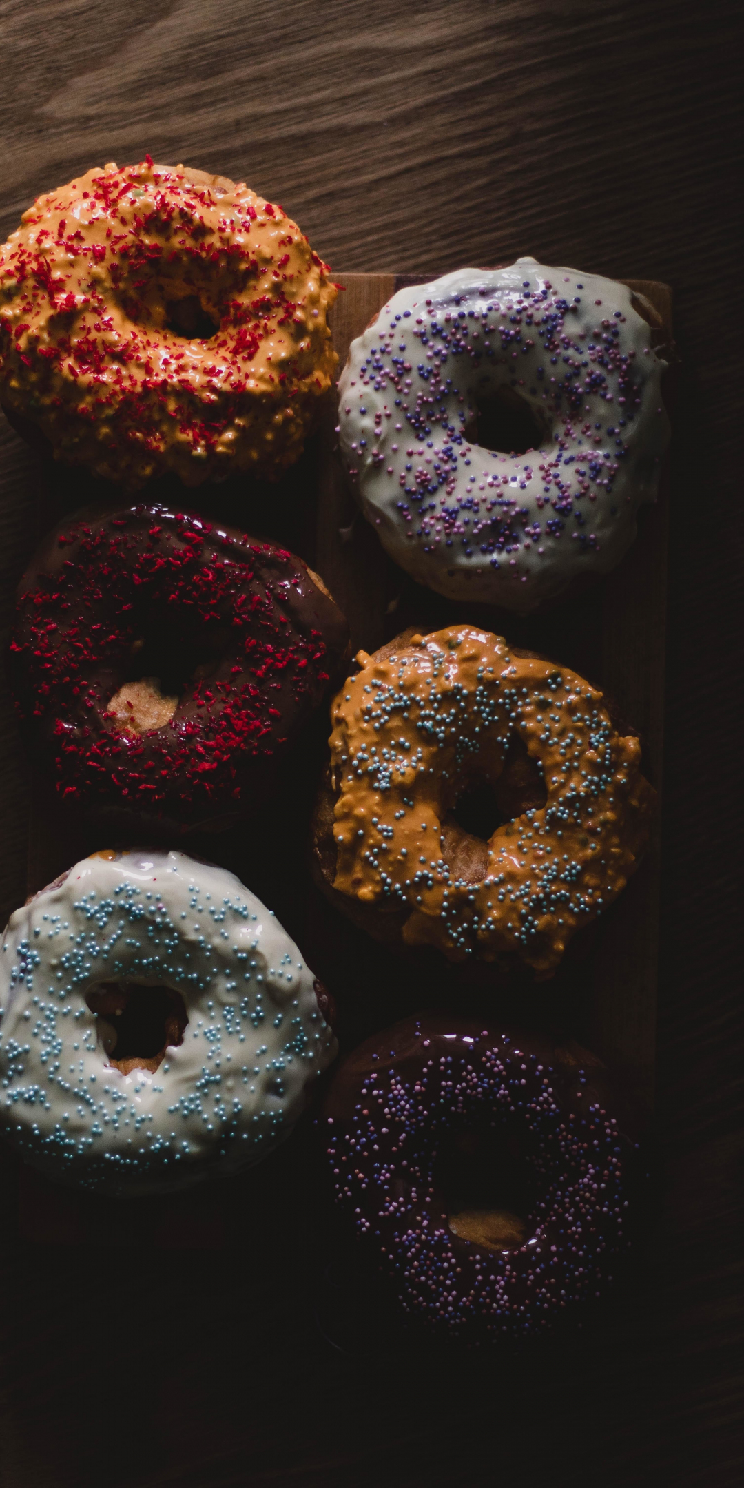 Sweets, colorful Doughnuts, 1080x2160 wallpaper