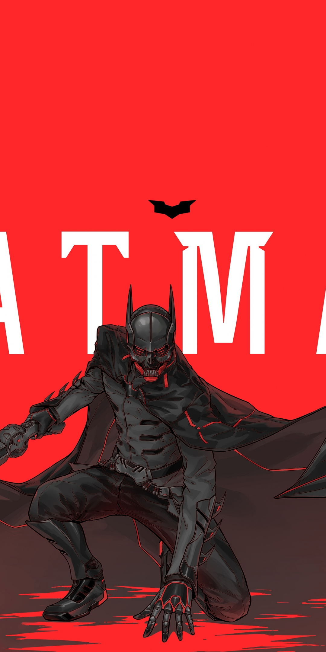 DC hero, batman, artwork, 1080x2160 wallpaper