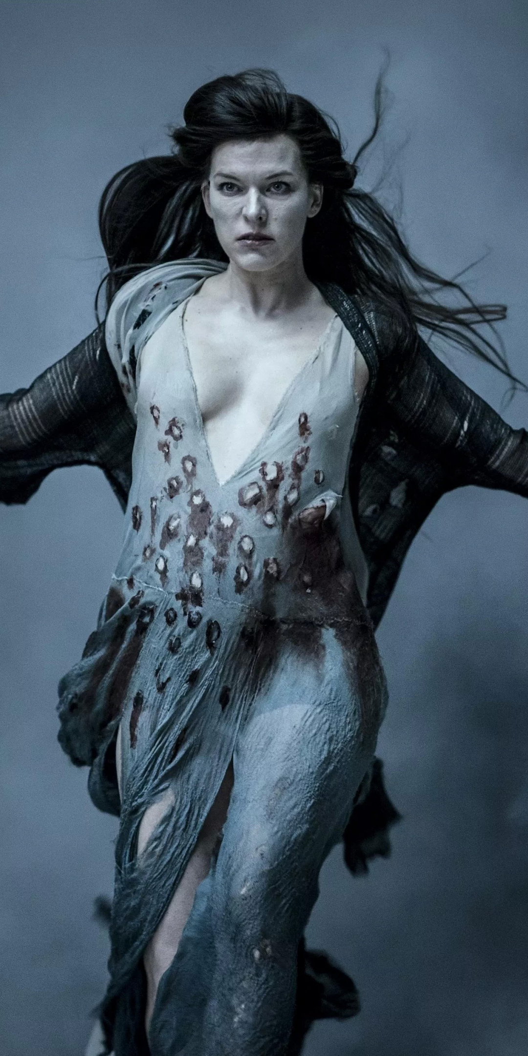 Milla Jovovich, Blood Queen, Hellboy, 2019 movie, 1080x2160 wallpaper