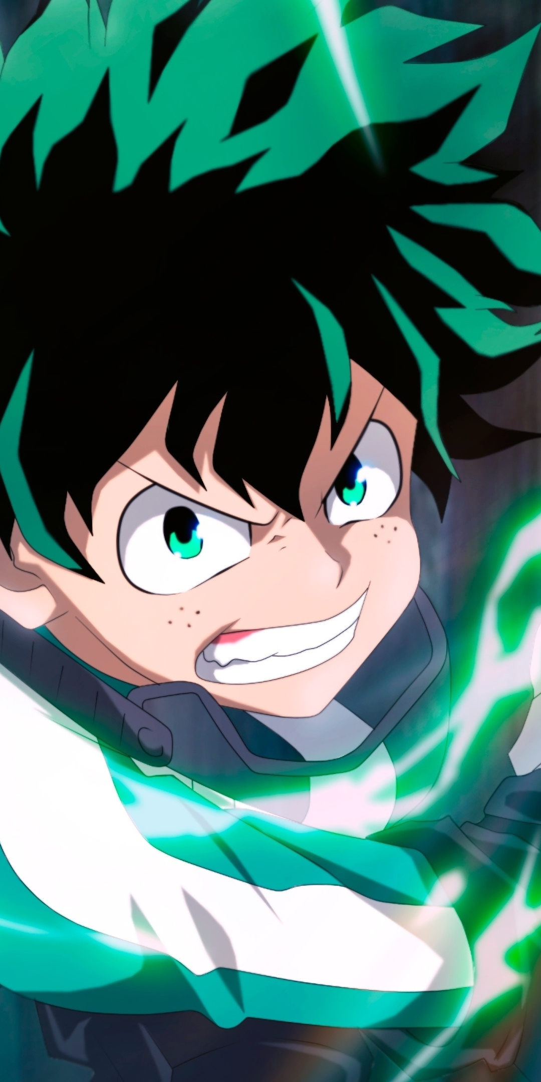 Izuku Midoriya, angry, anime boy, art, 1080x2160 wallpaper