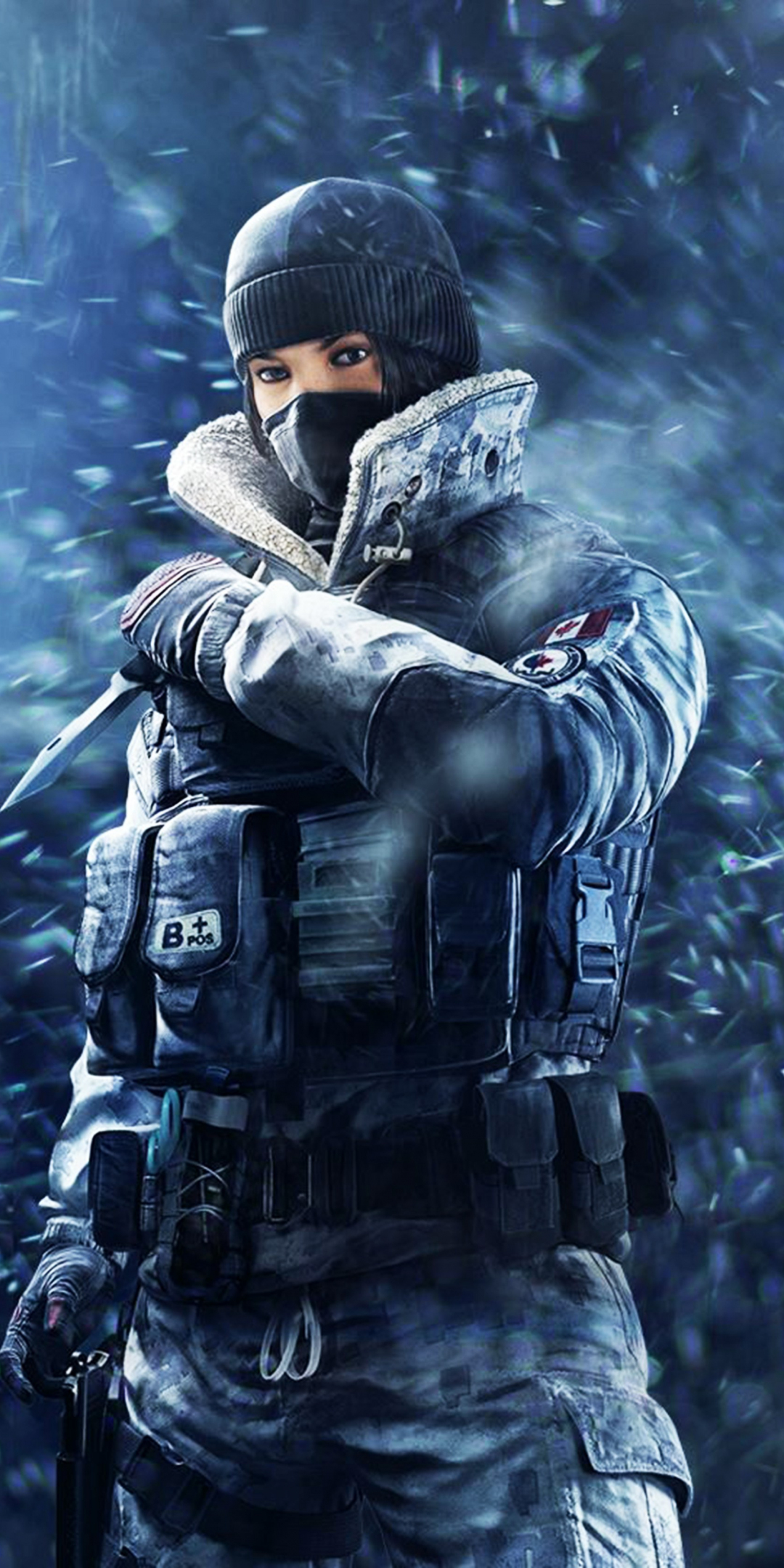 Tom Clancy's Rainbow Six Siege, girl soldier, frost, game, 1080x2160 wallpaper