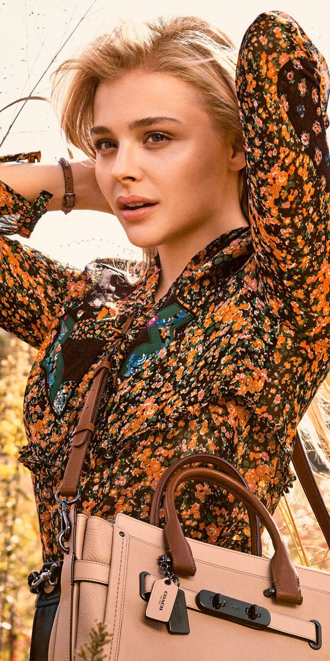 Actress, beautiful, Chloe Grace Moretz, portrait, 1080x2160