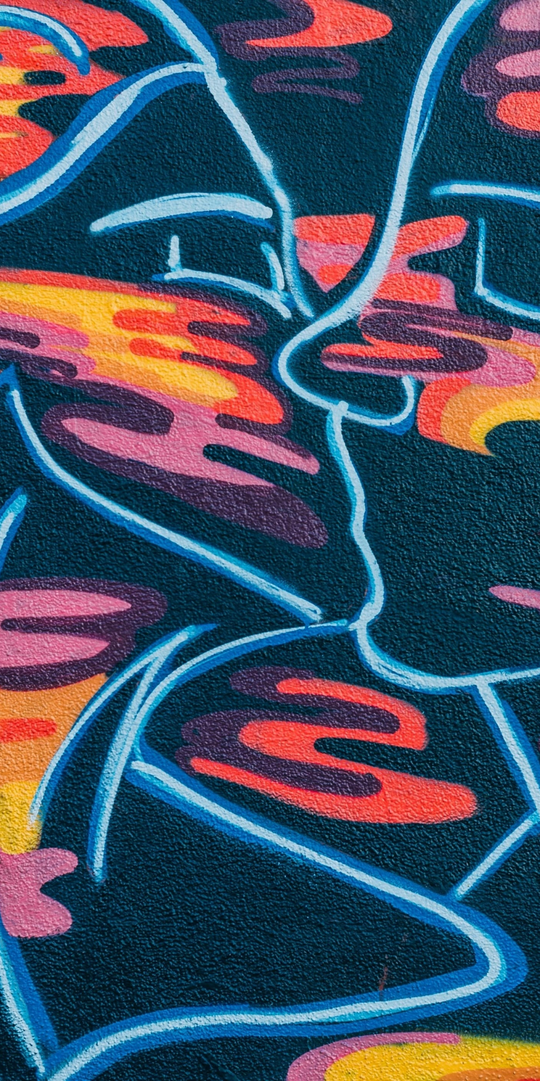 Art, graffiti, kiss, 1080x2160 wallpaper