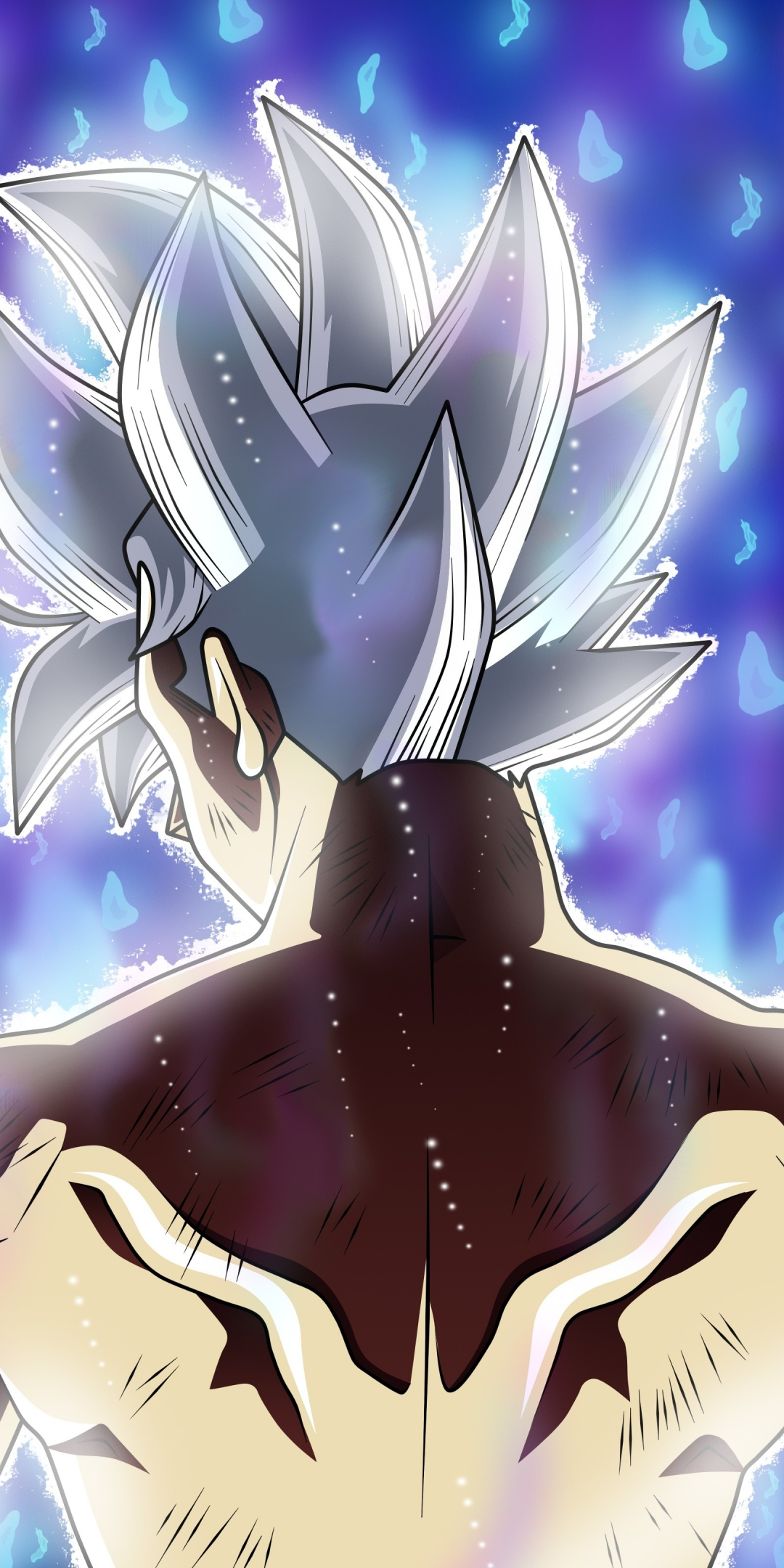 Goku, back, dragon ball super, 1080x2160 wallpaper