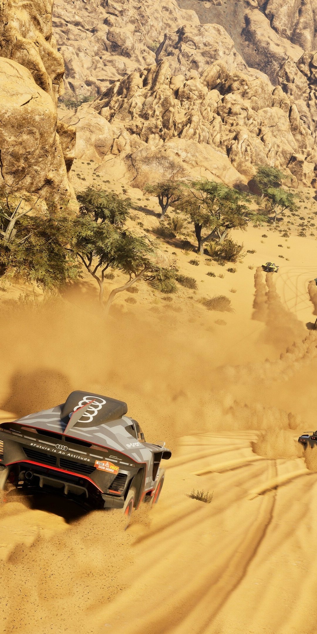 Dakar Desert Rally, racing online game, gameshot, cars, 1080x2160 wallpaper