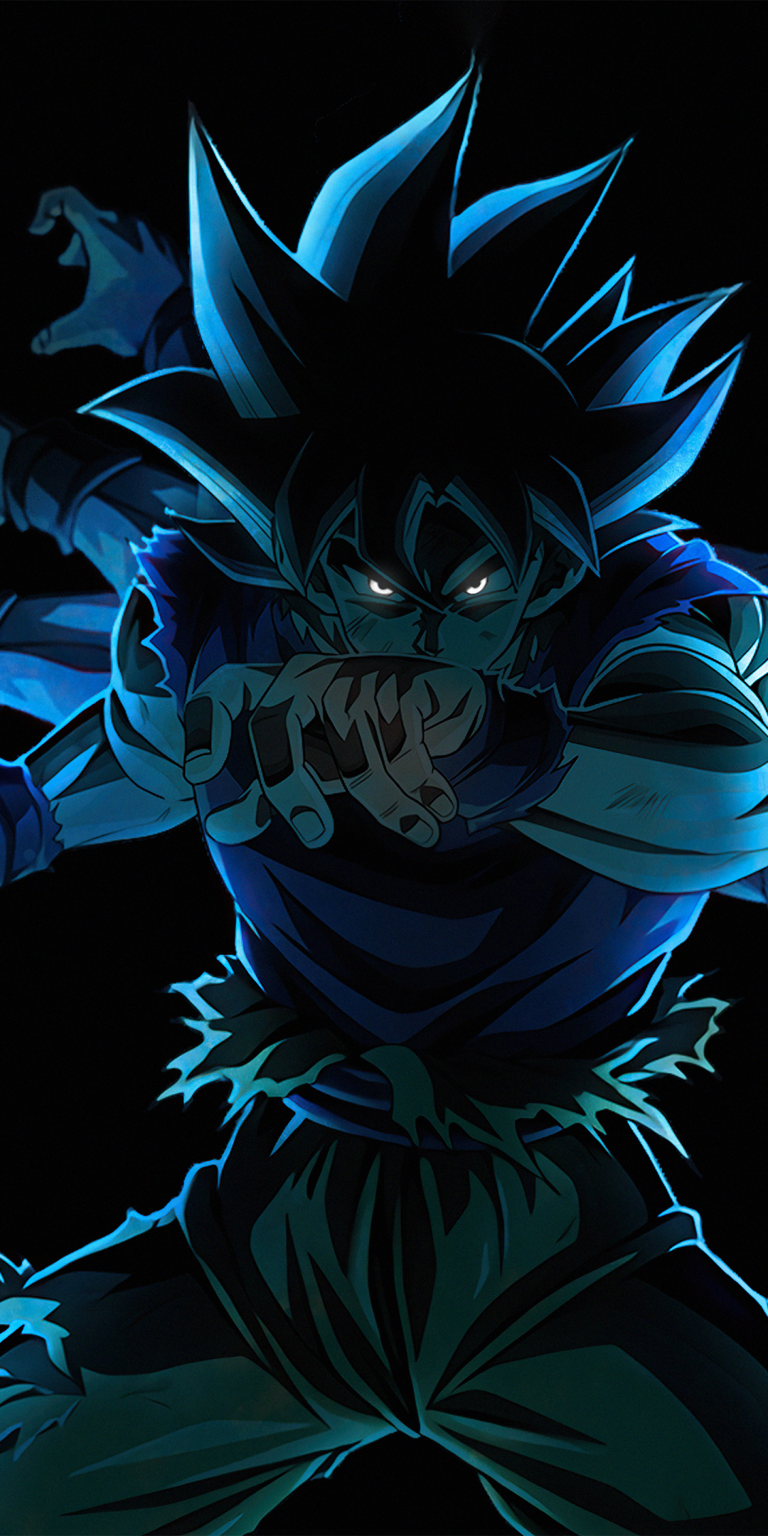 Son Goku, Dragon Ball Super, ultra instinct, multiple hands, 1080x2160 wallpaper