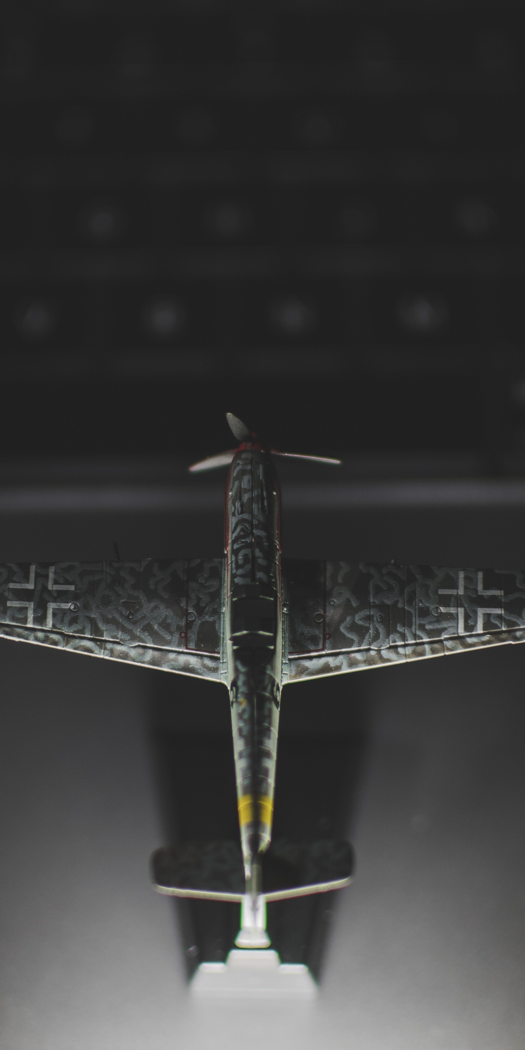 Airplane, toy, dark, 1080x2160 wallpaper