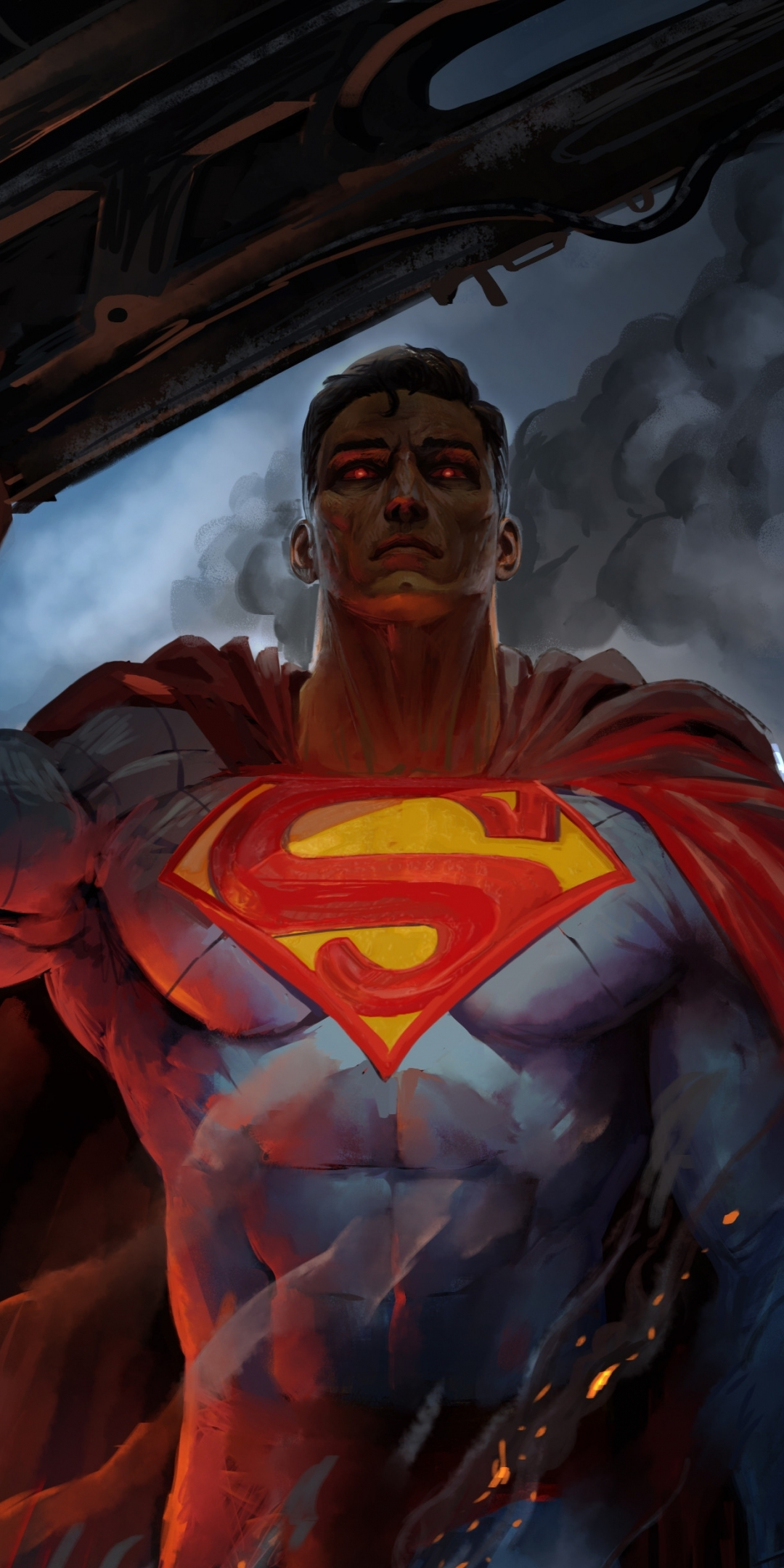 DC superhero, artwork of superman, 2020, 1080x2160 wallpaper