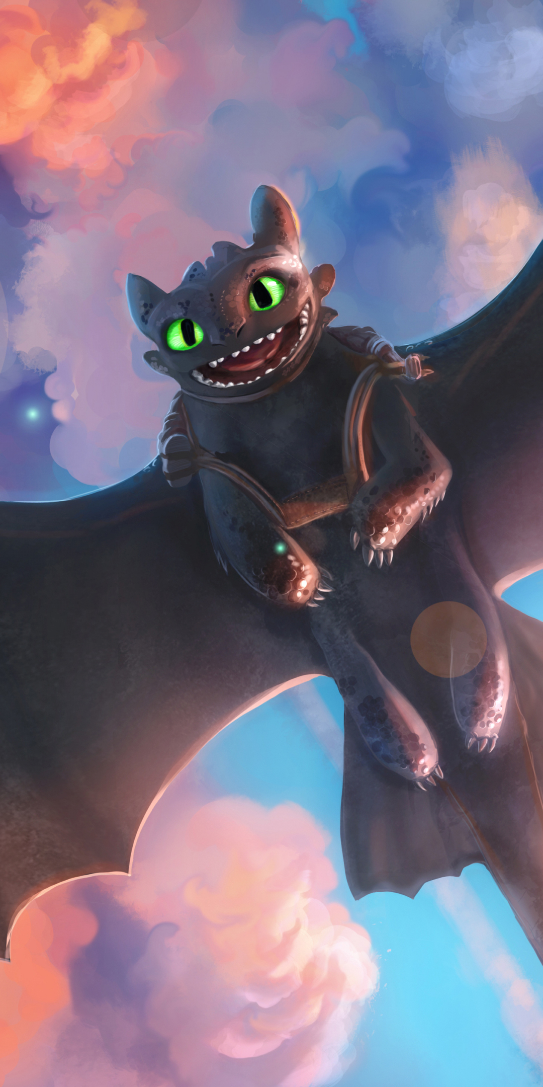 Movie, Toothless, night fury, dragon, How to Train Your Dragon, 1080x2160 wallpaper