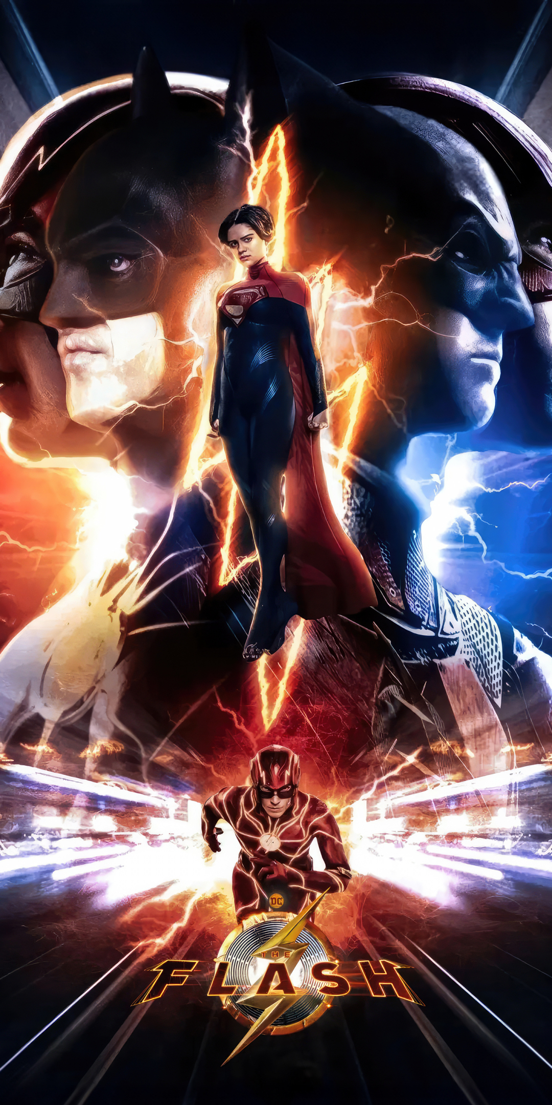 The Flash, where realities merge, new movie, 1080x2160 wallpaper