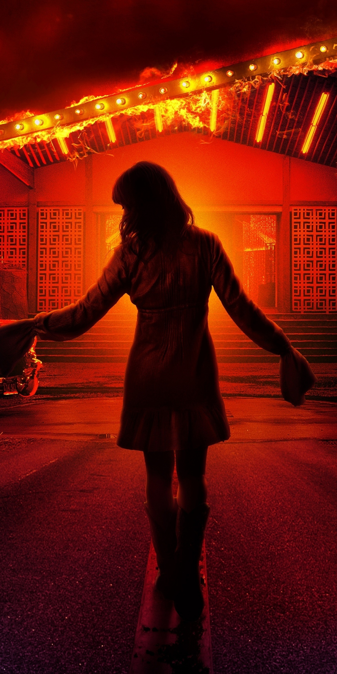 Bad Times at the El Royale, silhouette, Cailee Spaeny, movie, 1080x2160 wallpaper