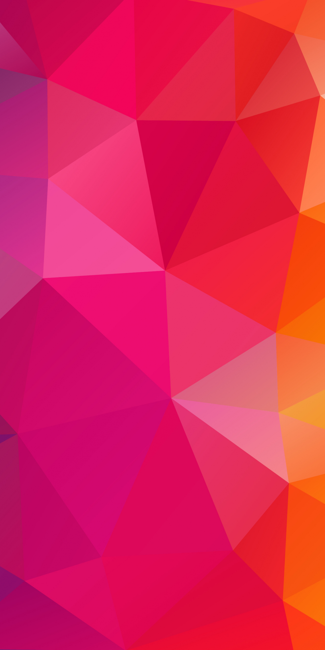 Colorful shapes, abstract, triangles, 1080x2160 wallpaper