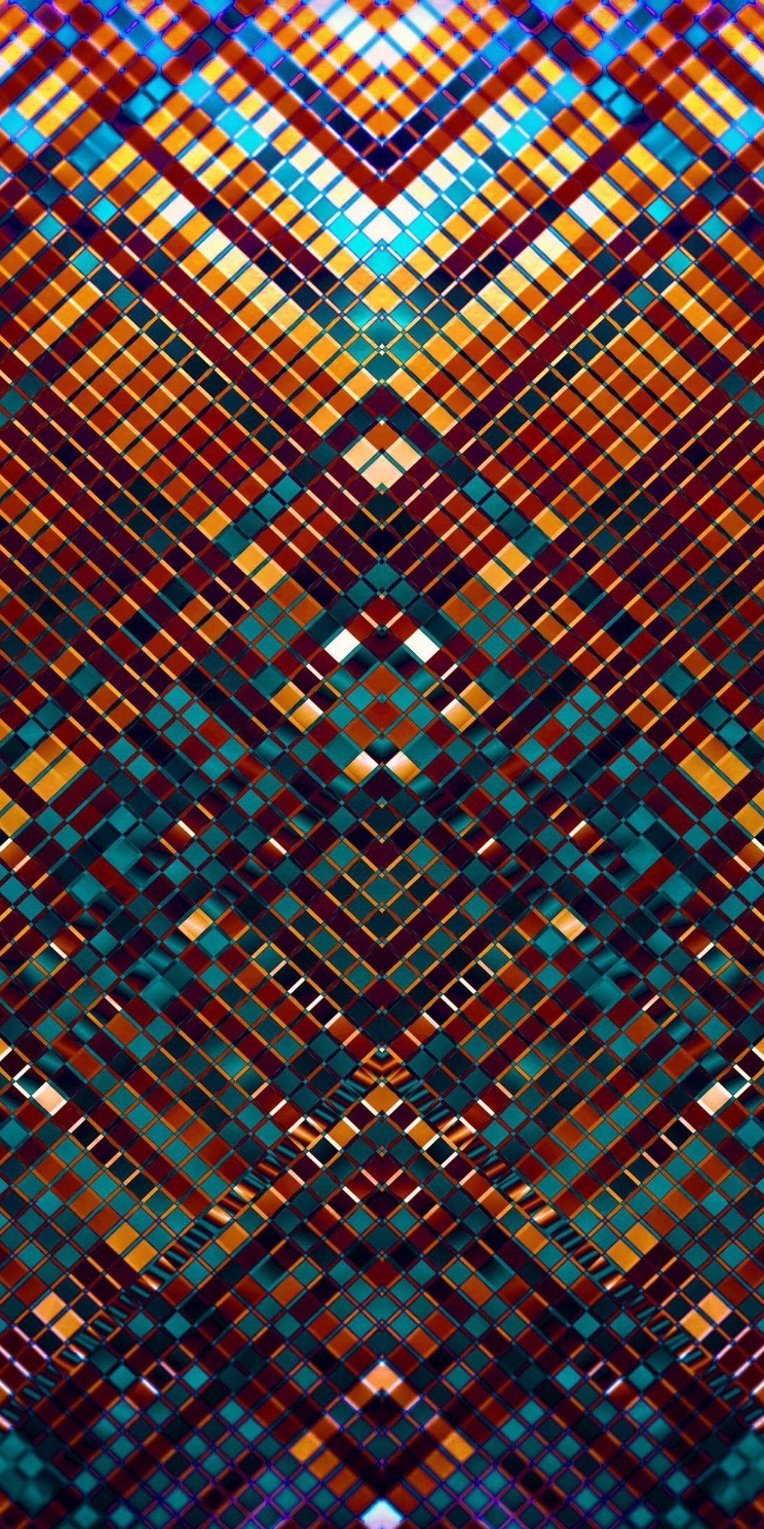 Pattern, squares, glitch, abstract, 1080x2160 wallpaper
