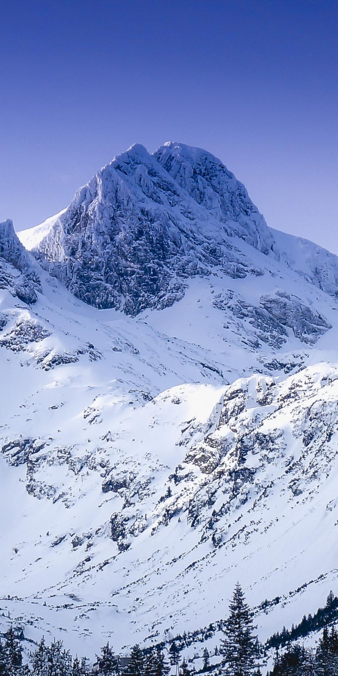 Winter, glacier, mountain, nature, 1080x2160 wallpaper