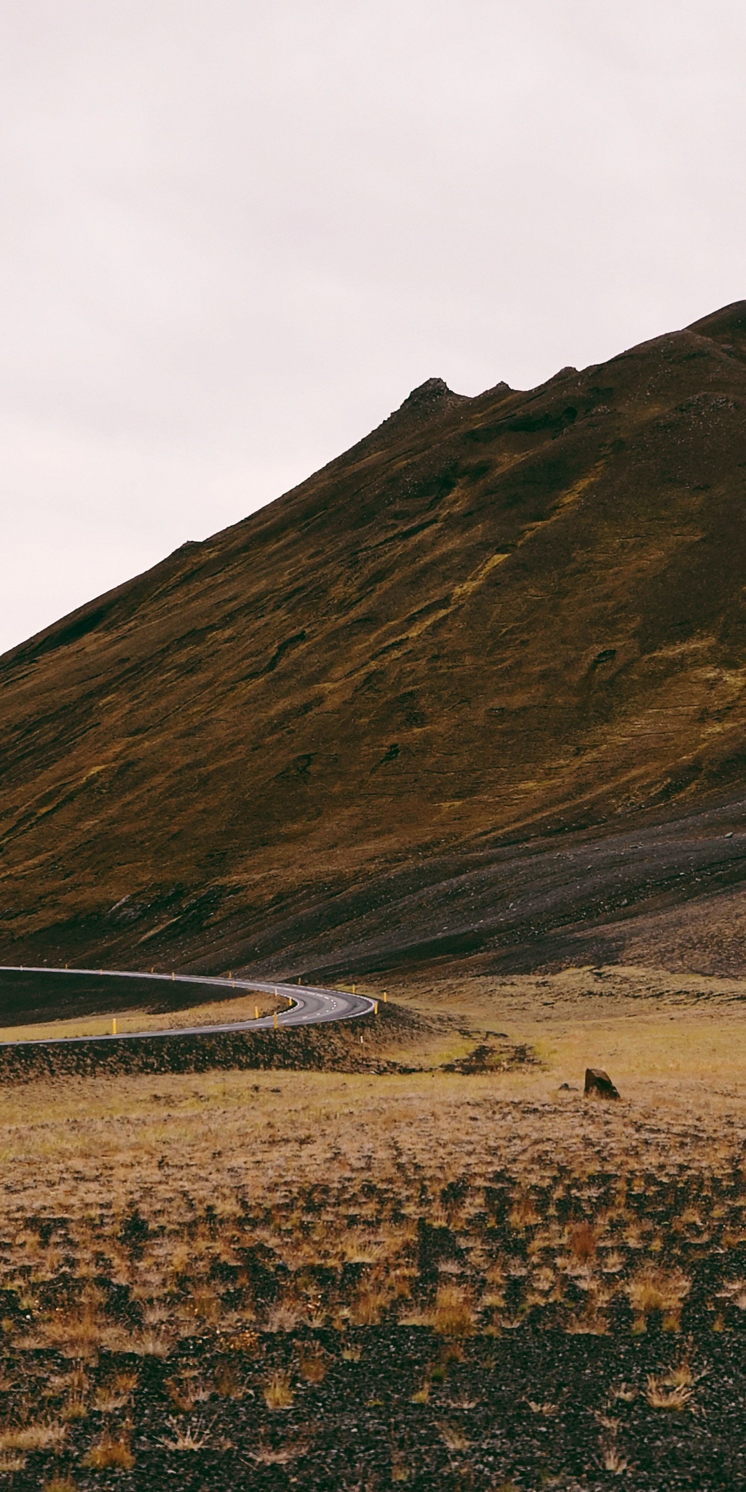 Mountains, hill, road, turn, landscape, 1080x2160 wallpaper