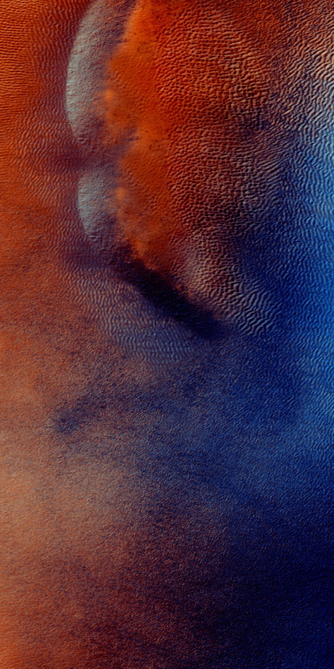 Mars, surface, satellite aerial view, nature, 1080x2160 wallpaper