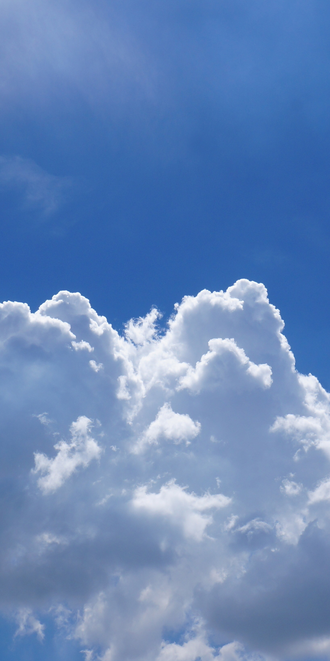 Blue Sky, clouds, 1080x2160 wallpaper