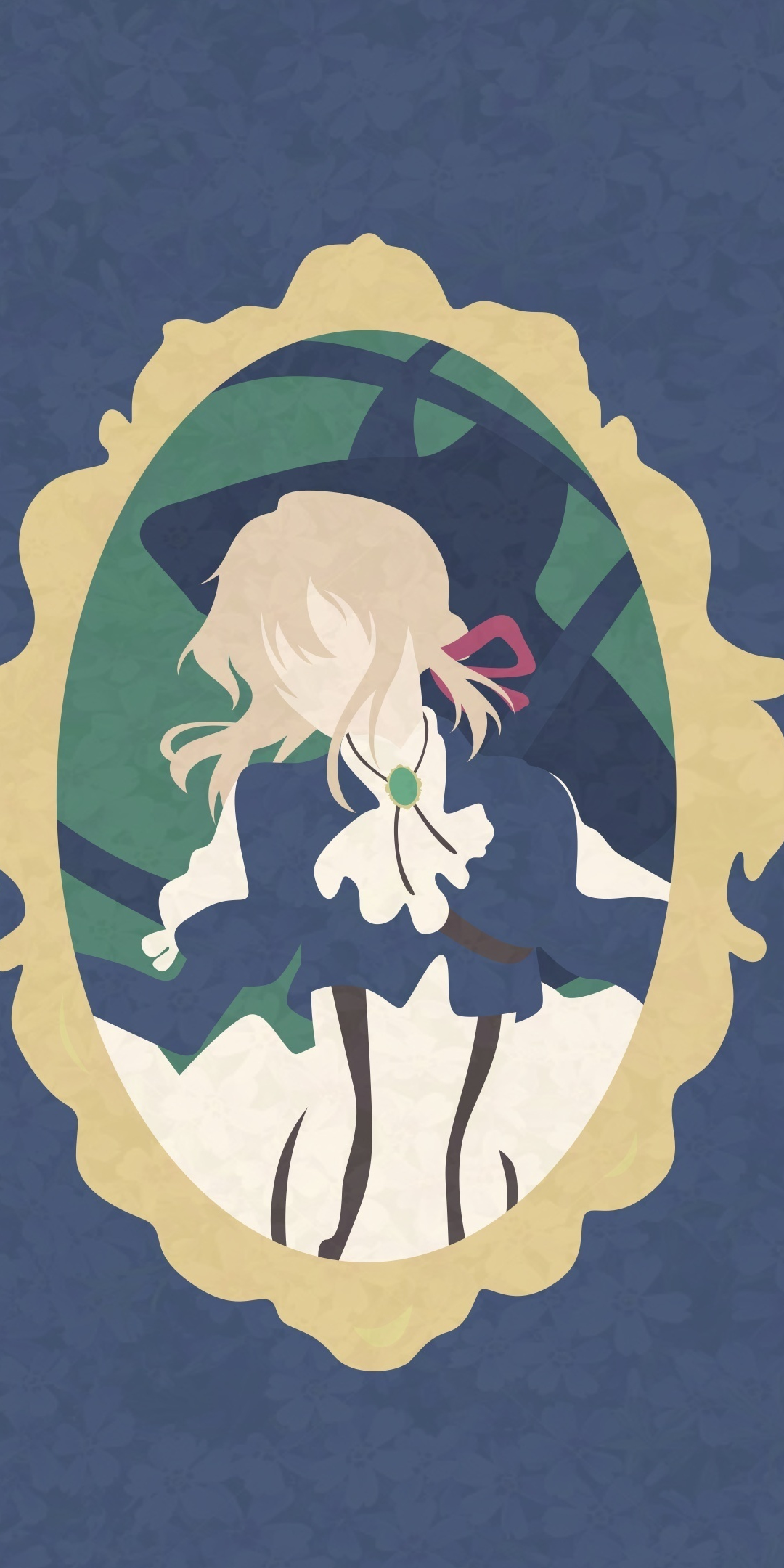 Violet evergarden, anime, blonde, minimal, 1080x2160 wallpaper