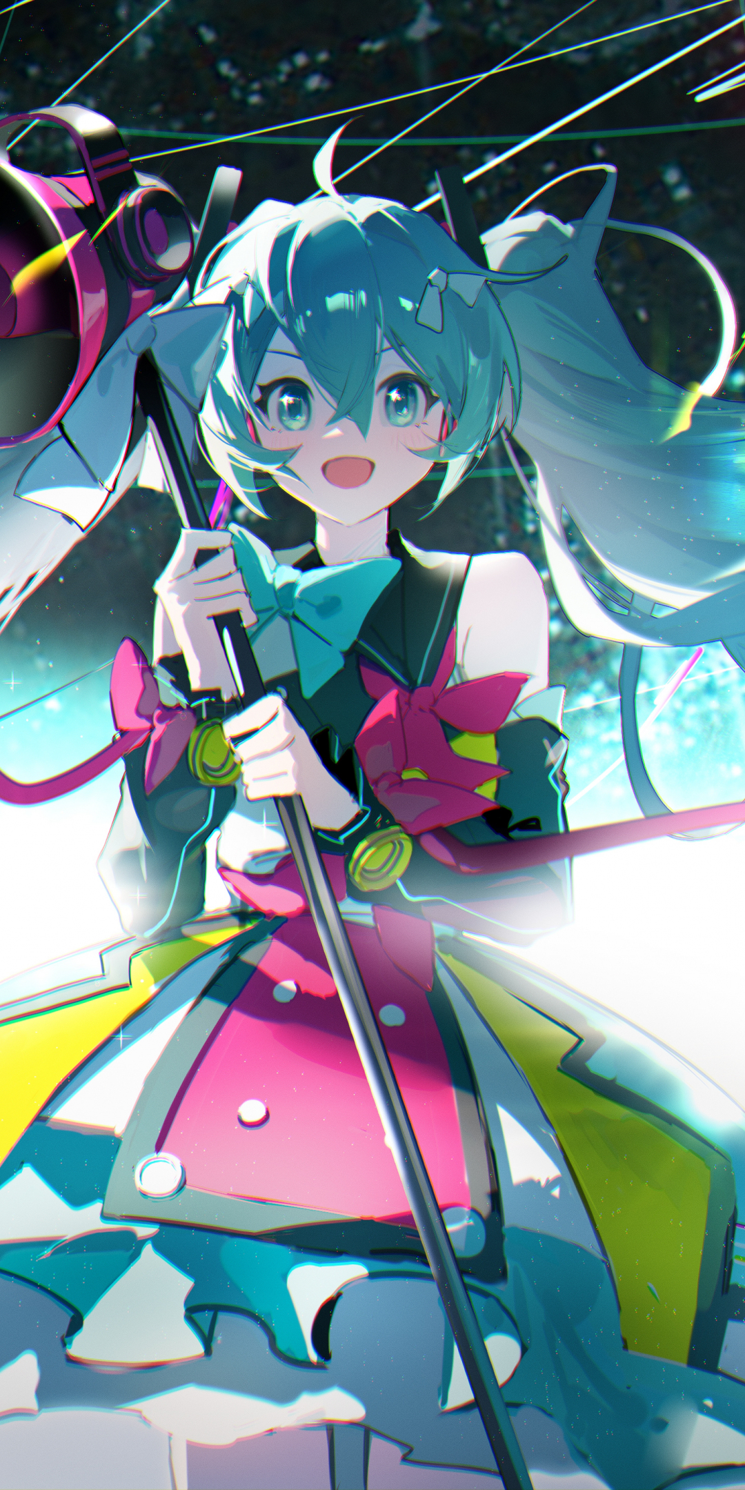 Singer hatsune miku, anime, 2023, 1080x2160 wallpaper