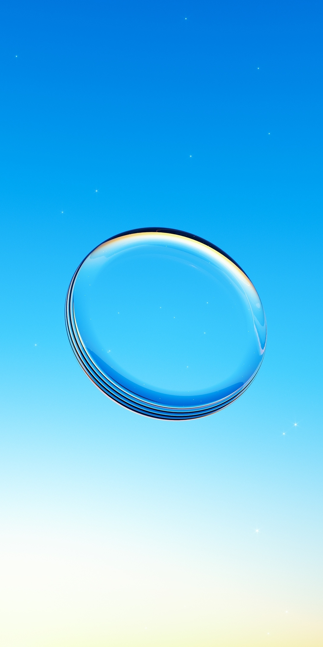 water drop, droplet, transparent blue-sky, glass, 1080x2160 wallpaper
