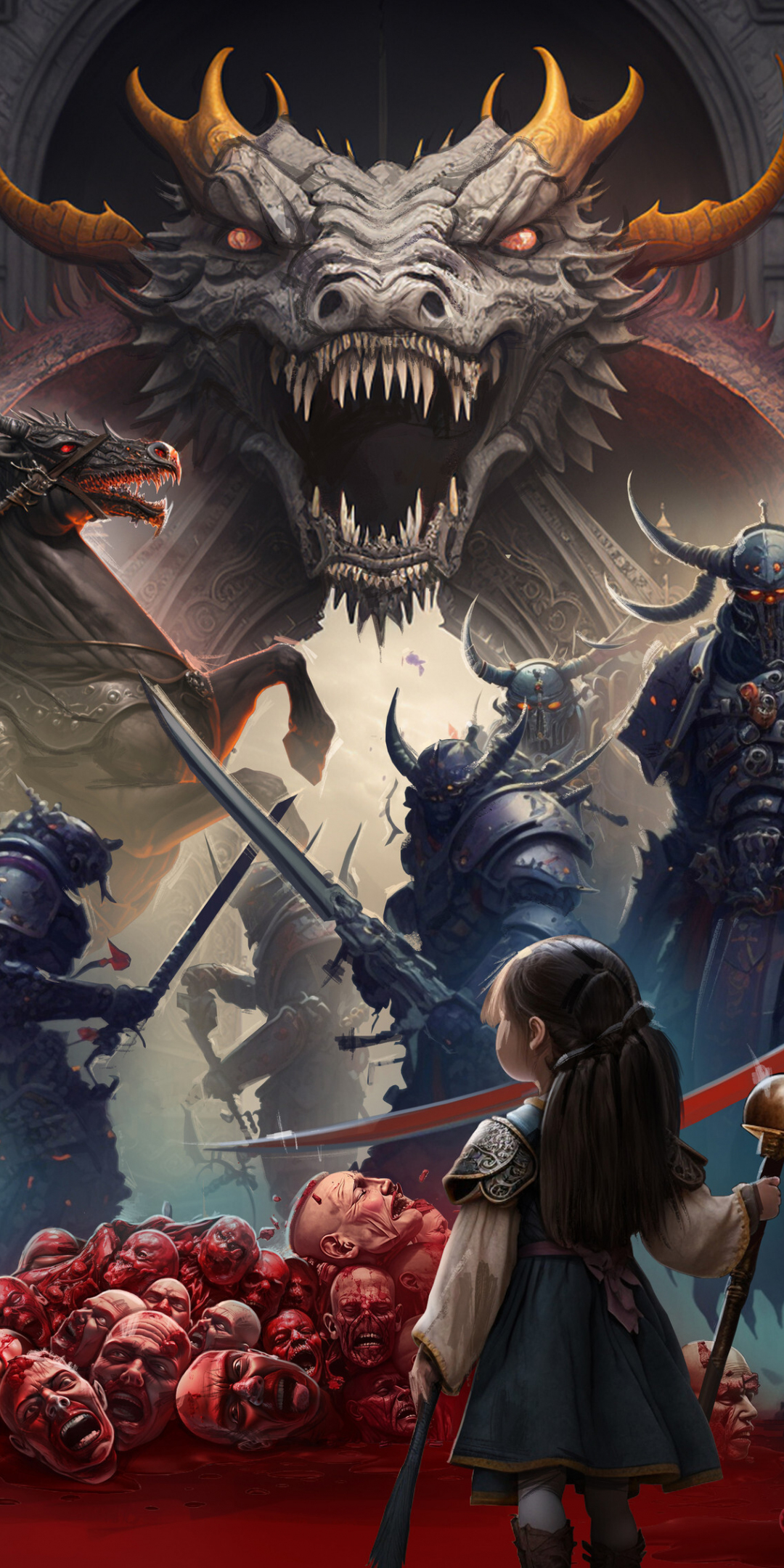 The dragon gate massacre, video game, fantasy, 1080x2160 wallpaper
