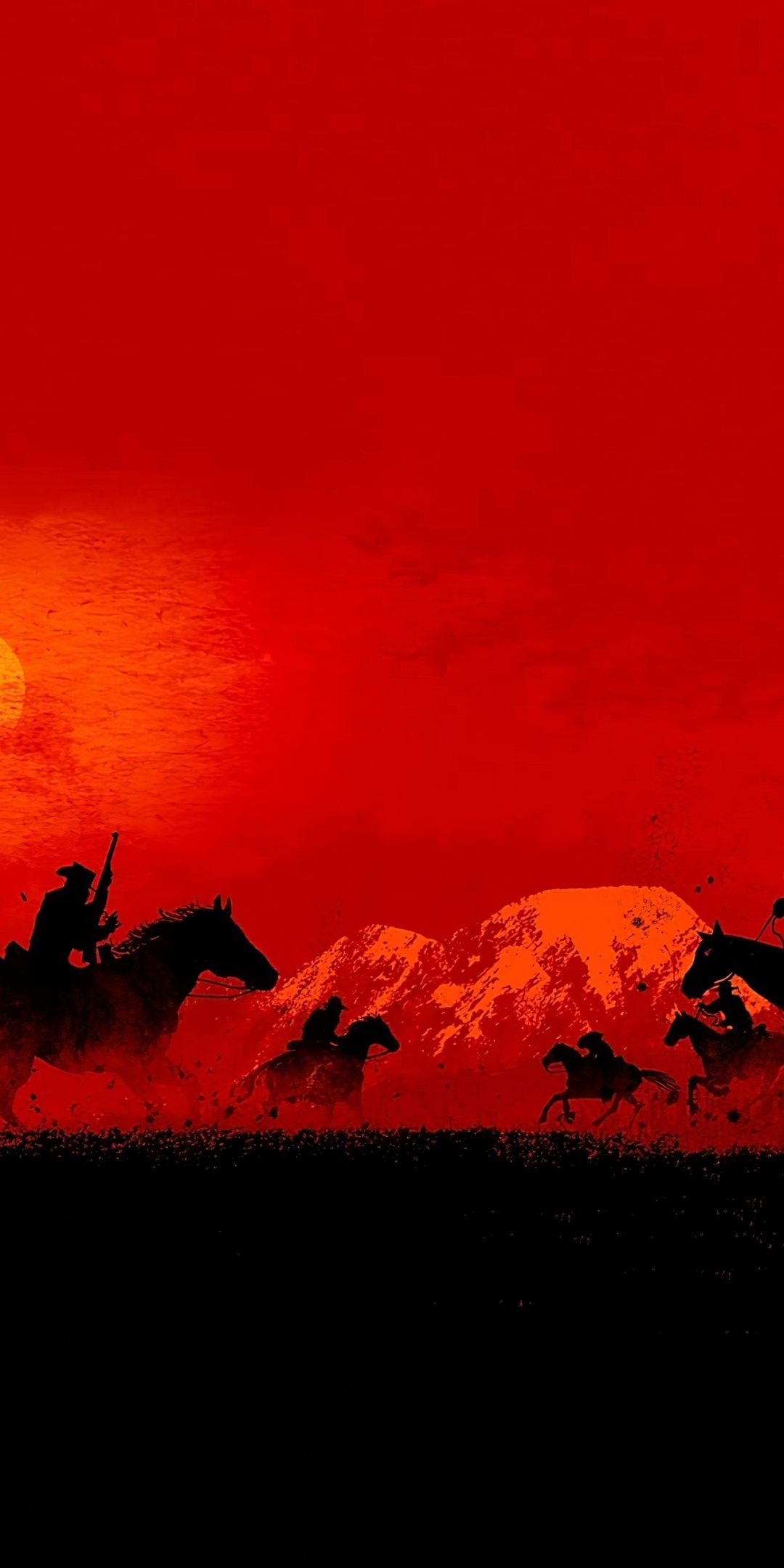 Red Dead Redemption 2, cowboys, game, 2019, 1080x2160 wallpaper