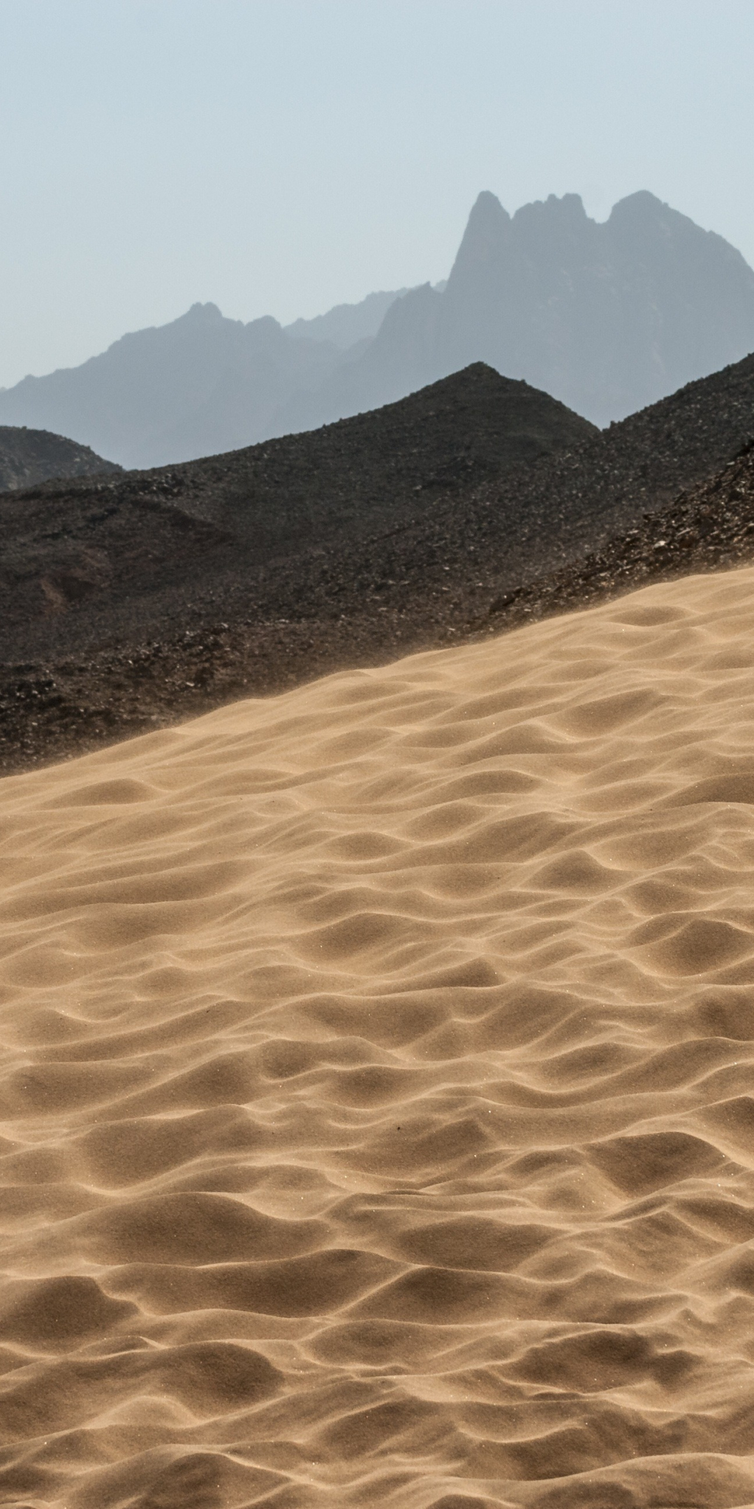 Desert, sand, landscape, 1080x2160 wallpaper