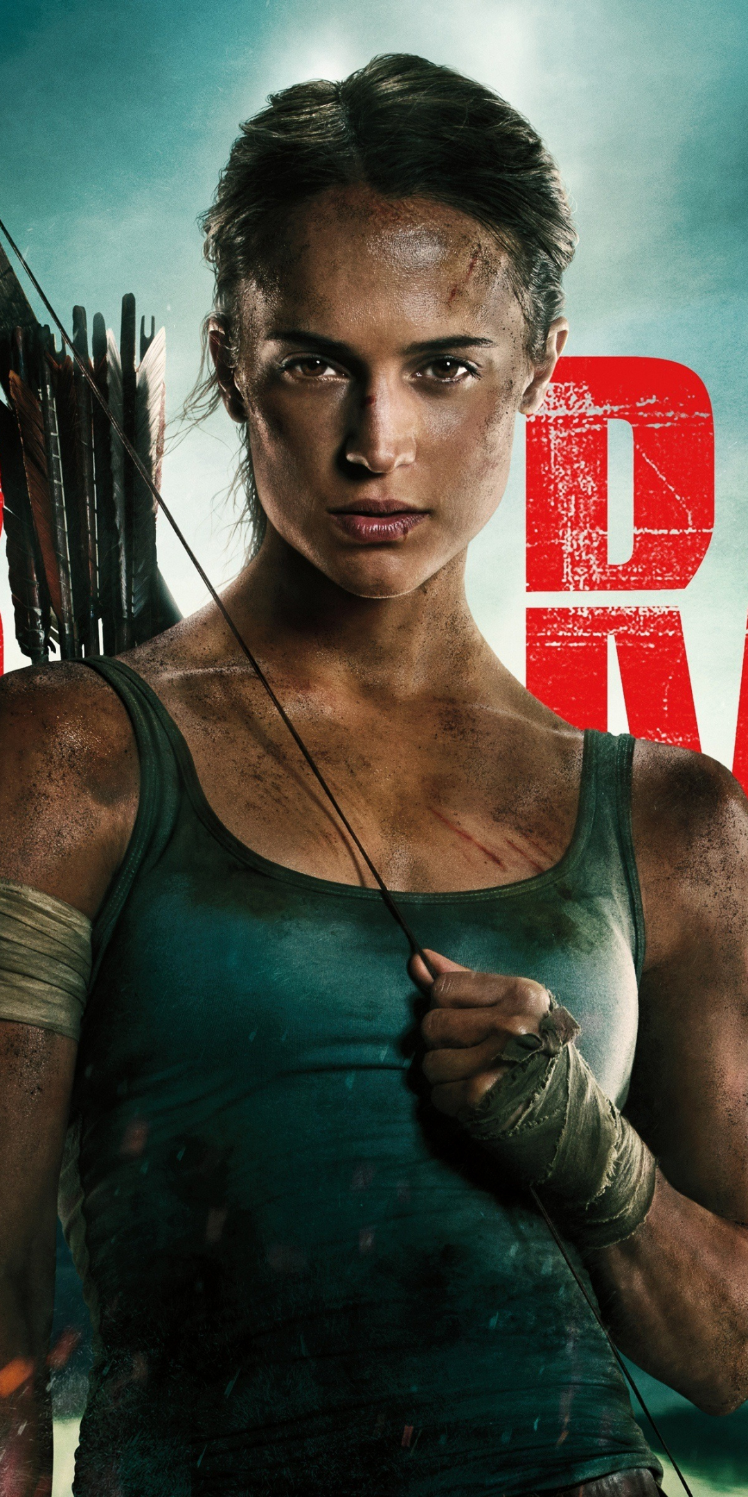Poster, movie, Alicia Vikander, Lara Croft, Tomb Raider, 2018, 1080x2160 wallpaper