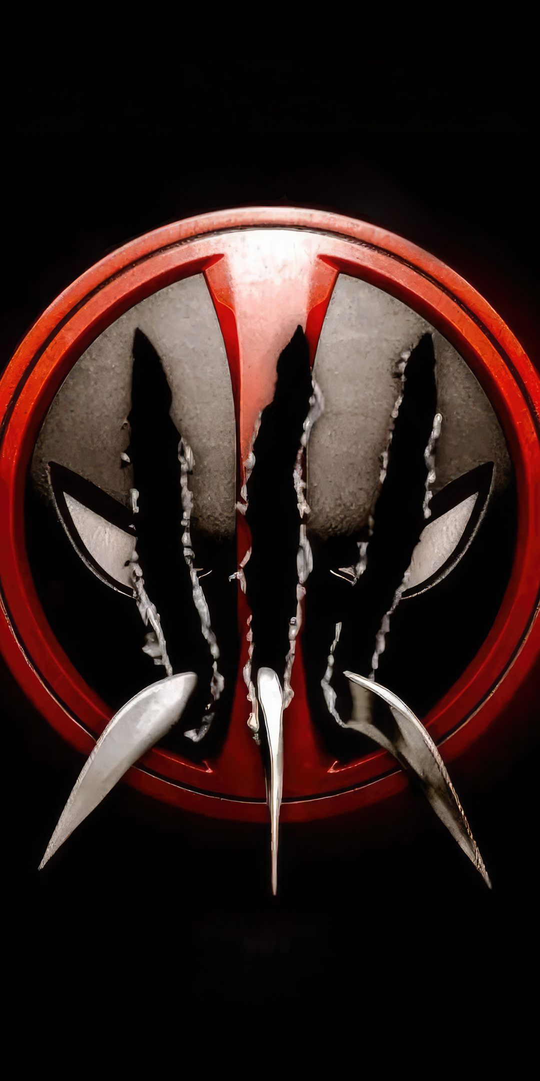 Deadpool 3, movie logo, dark, 1080x2160 wallpaper