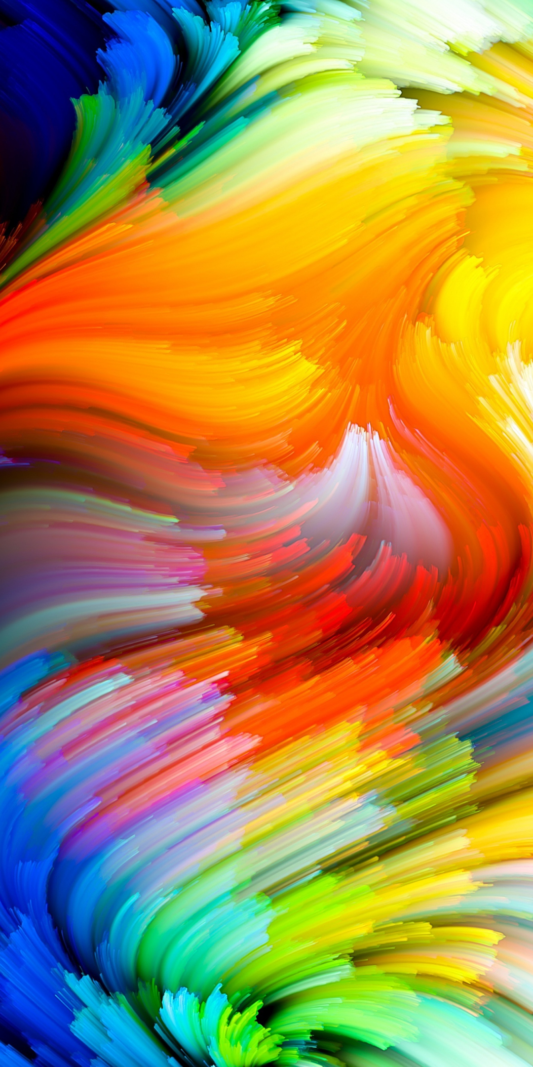 Abstract, colorful lines, pattern, 1080x2160 wallpaper