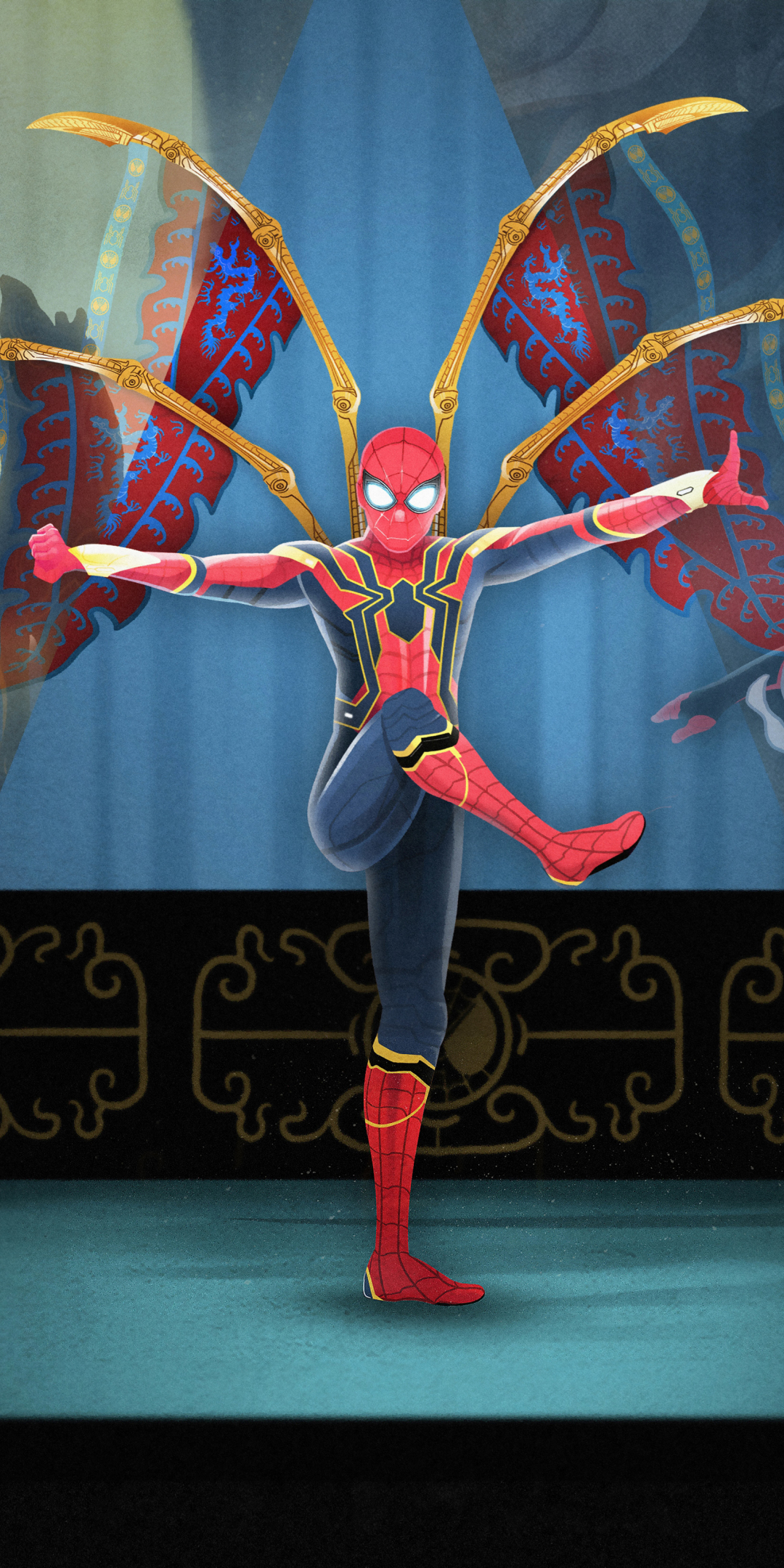 Spider-man: Far From Home, Iron-spider, stealth suit, 2019, 1080x2160 wallpaper