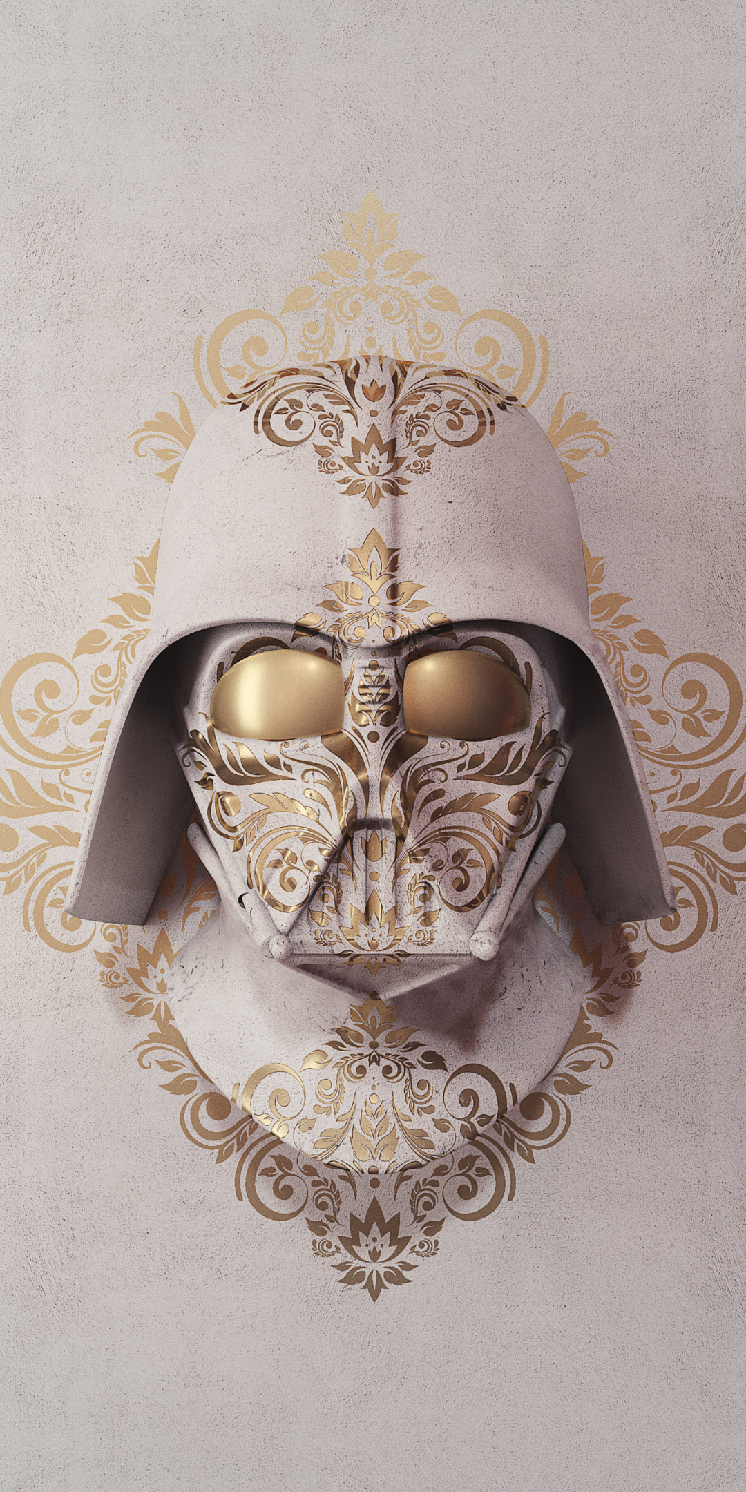 White art, Darth Vader, Star Wars, 1080x2160 wallpaper
