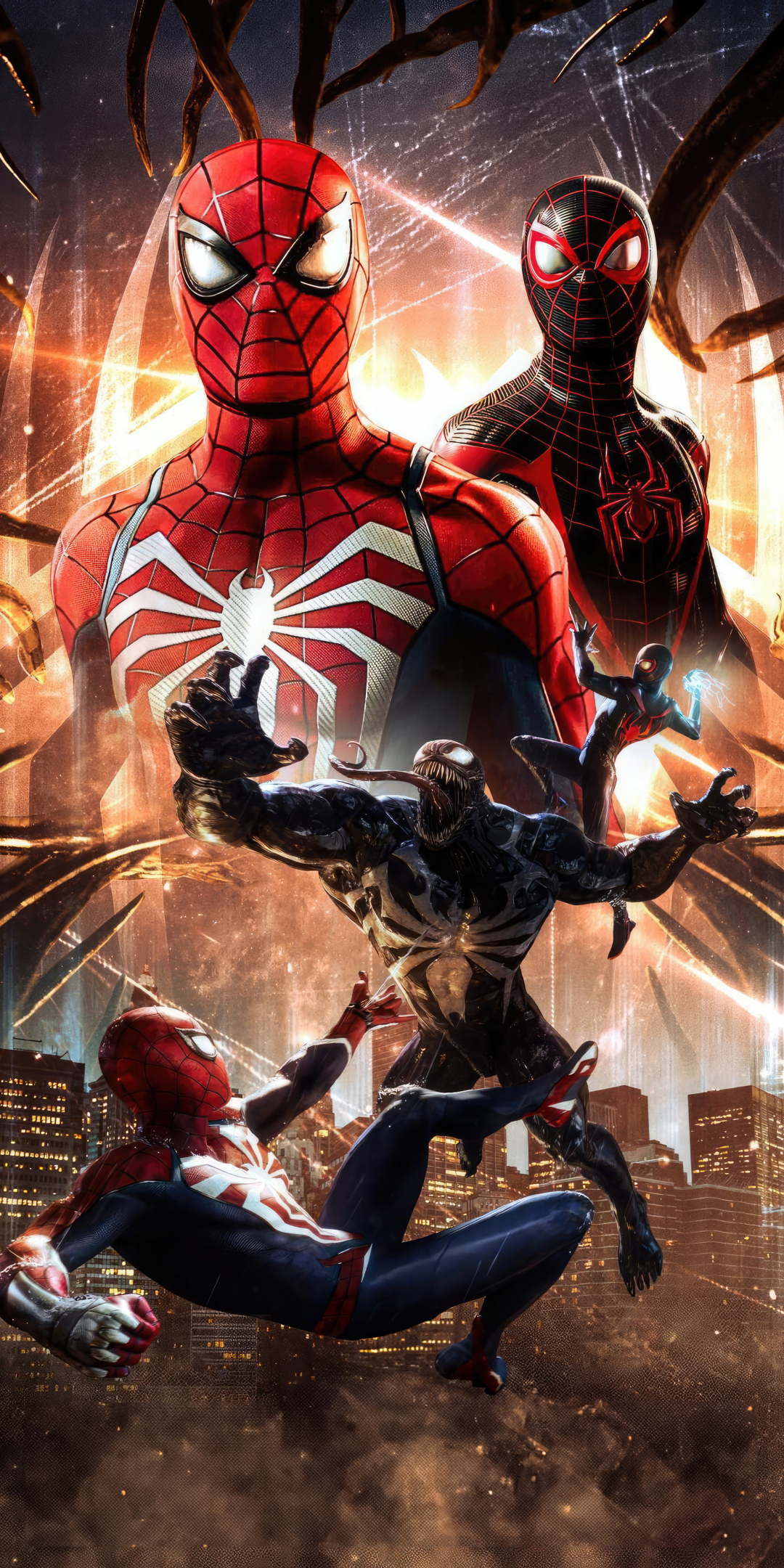 Marvel's Spider-man 2, game of 2023, 1080x2160 wallpaper