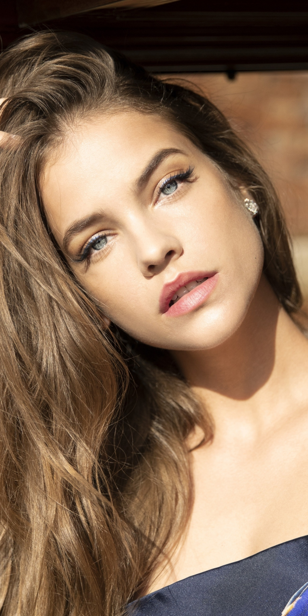 Download 1080x2160 wallpaper barbara palvin, long hair, pretty, model