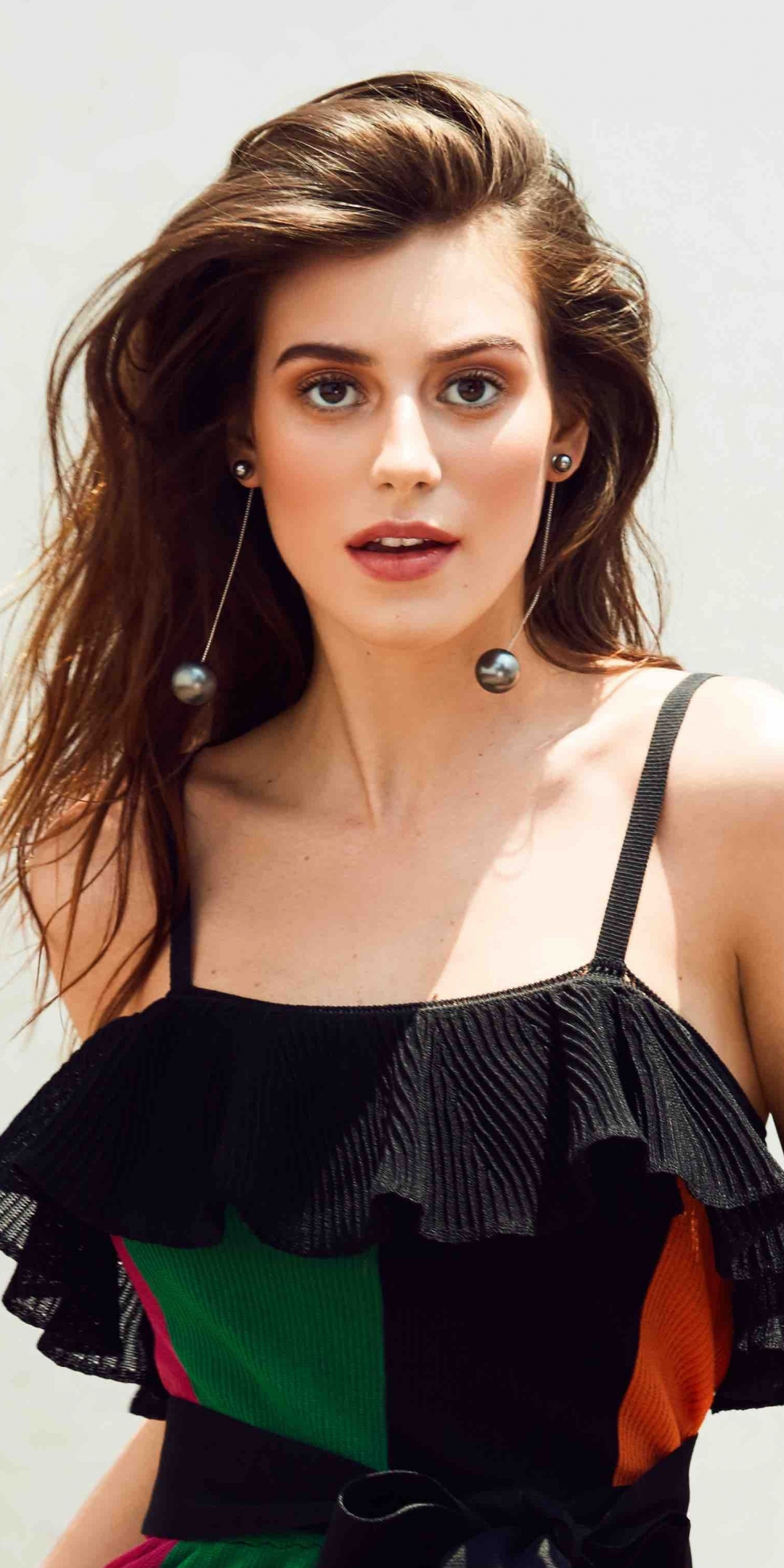 Alejandra Guilmant, brunette, model, 1080x2160 wallpaper