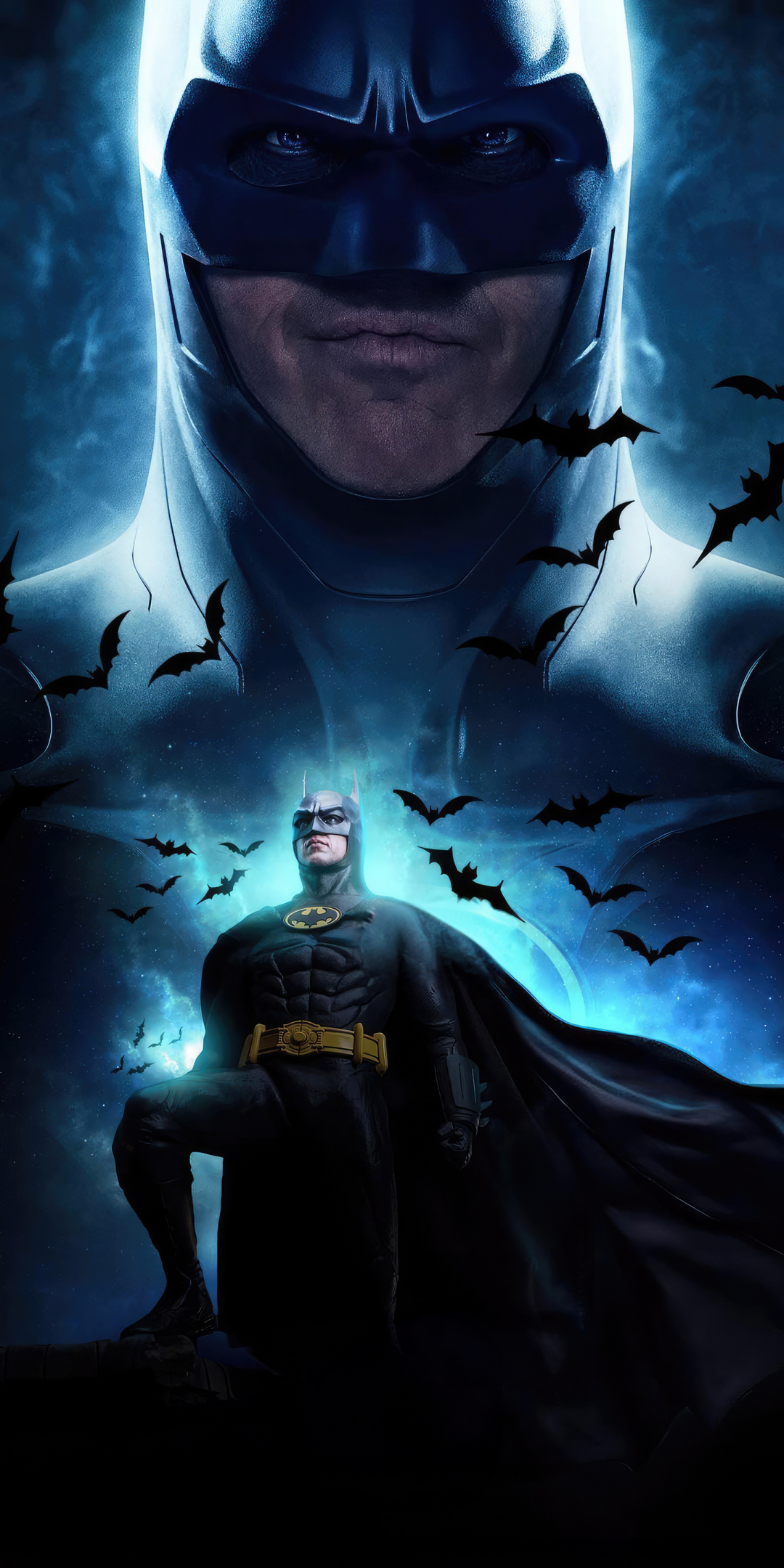 Batman from another earth, superhero, dark, 1080x2160 wallpaper