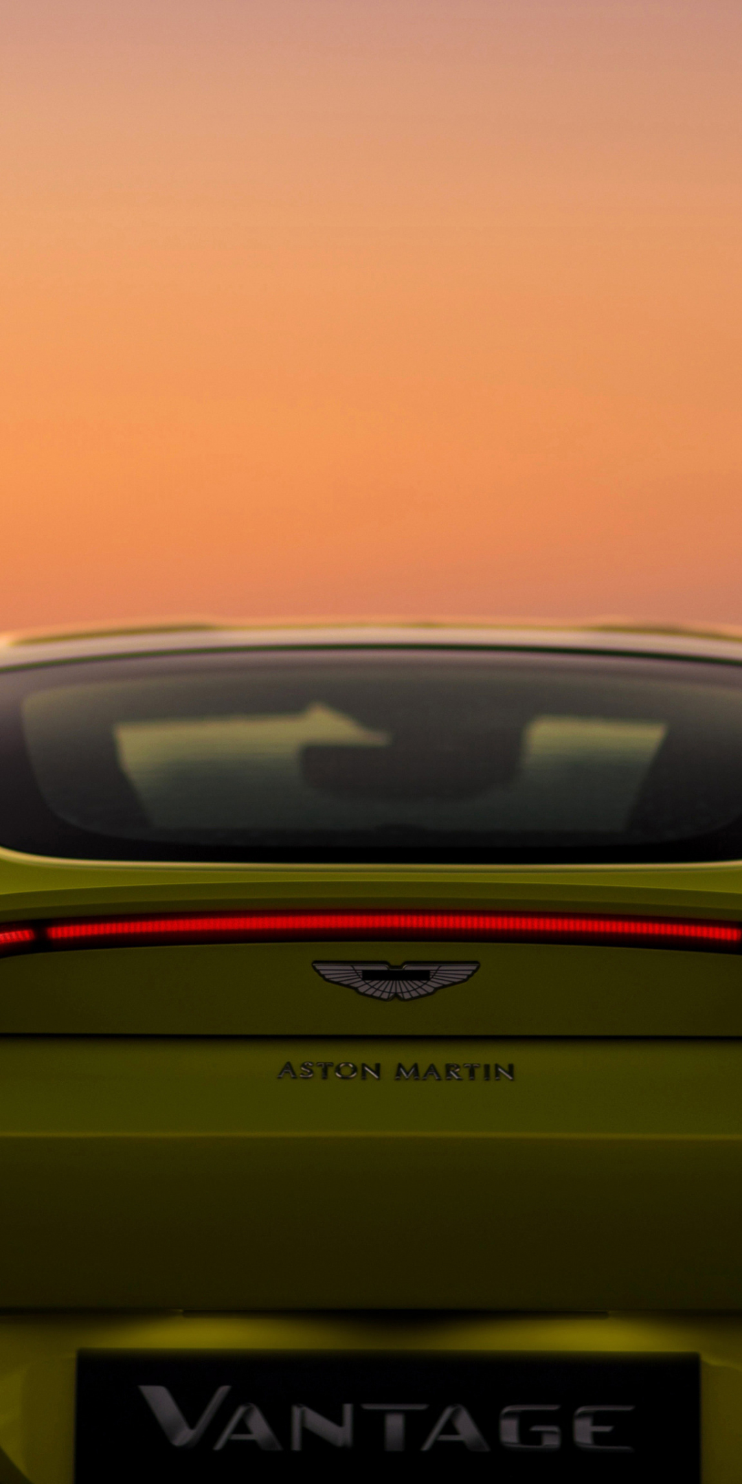 Aston Martin V8 Vantage, 2018 car, rear, 1080x2160 wallpaper