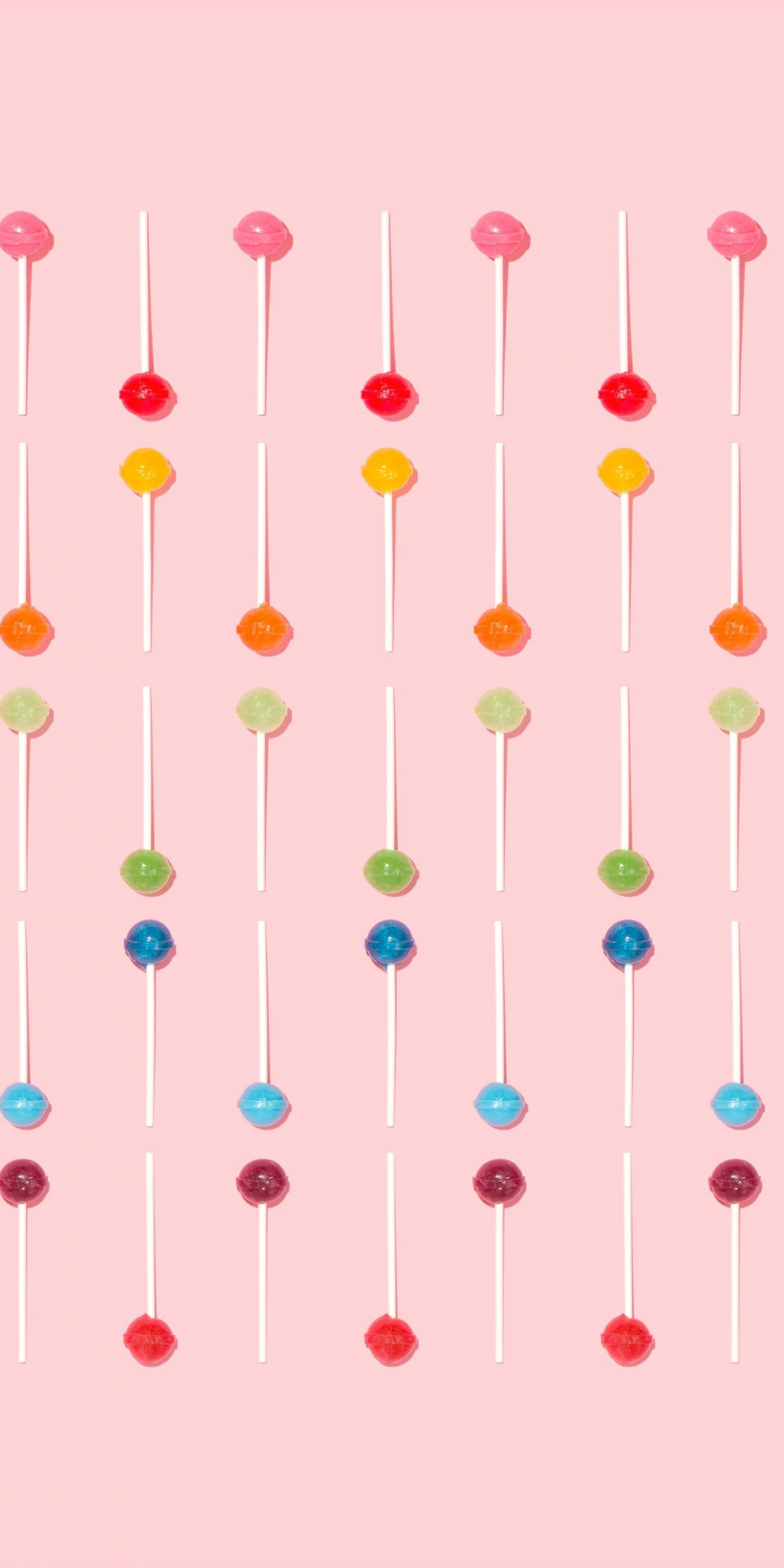 Colorful, candies, lollipops, minimal, 1080x2160 wallpaper
