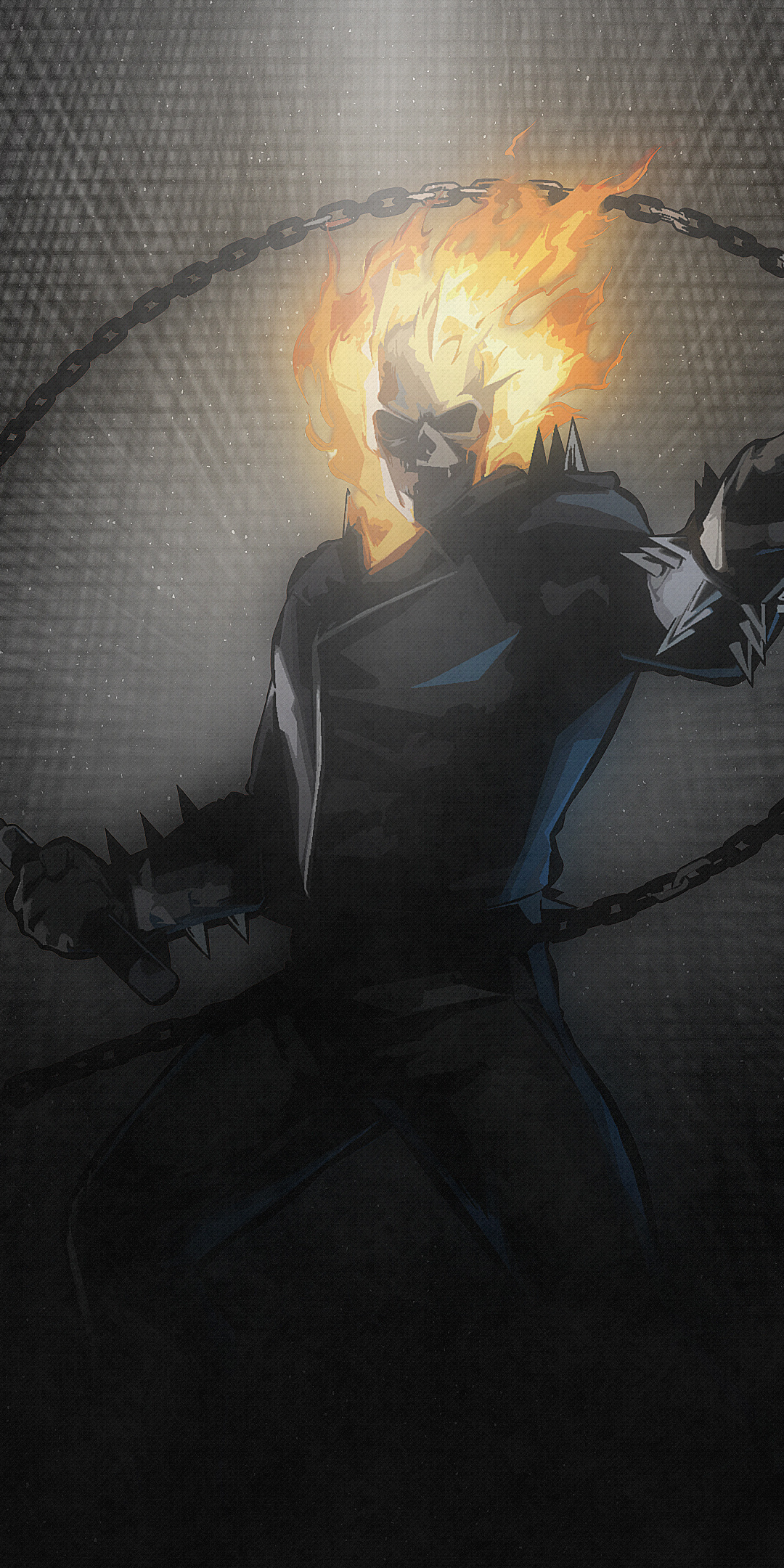Ghost Rider, marvel, artwork, 1080x2160 wallpaper