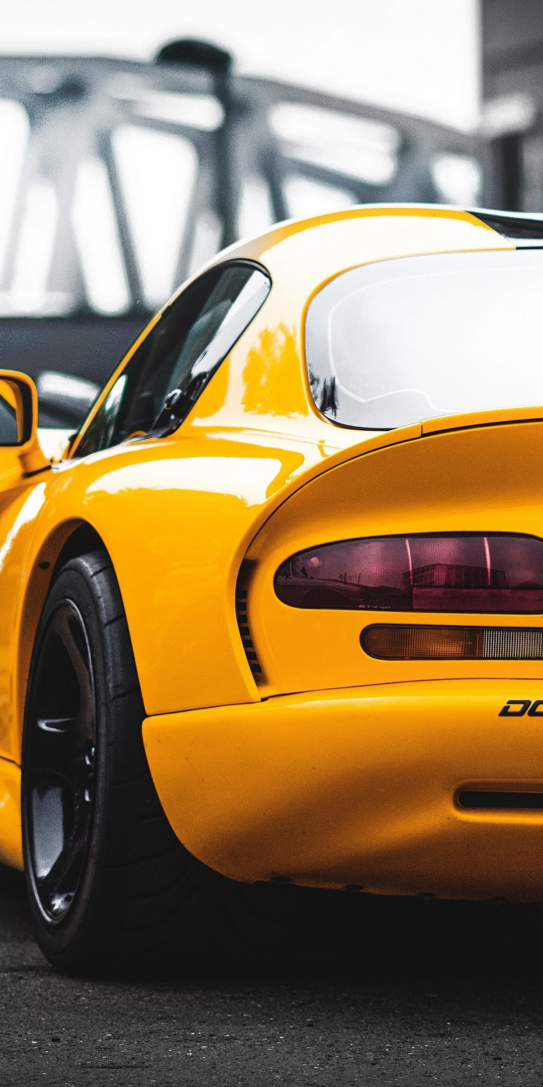 Dodge viper, rear, sports car, 1080x2160 wallpaper