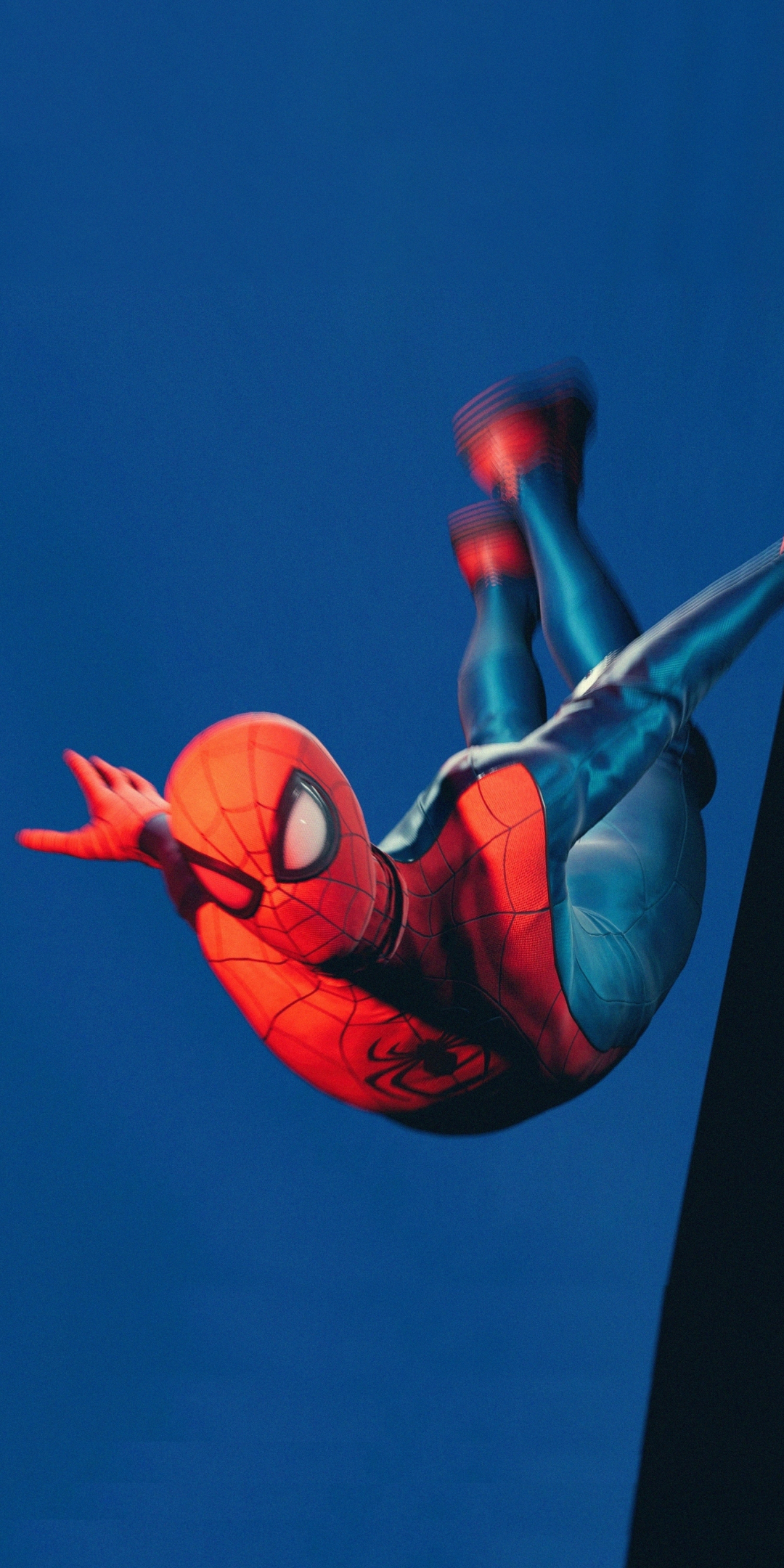 Marvel's spider-man, Miles Morales, jumping, fan art, 1080x2160 wallpaper