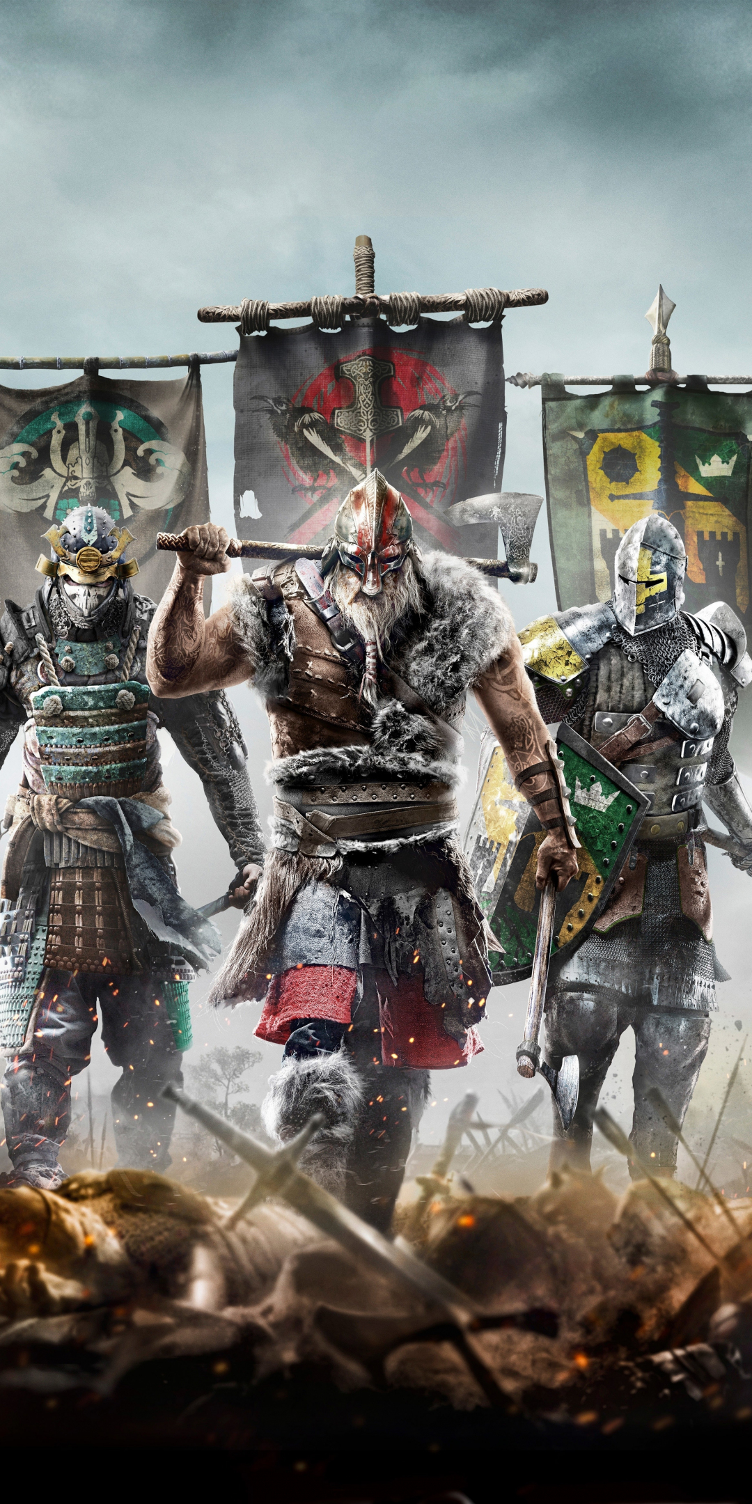 For Honor, video game, warriors, 1080x2160 wallpaper