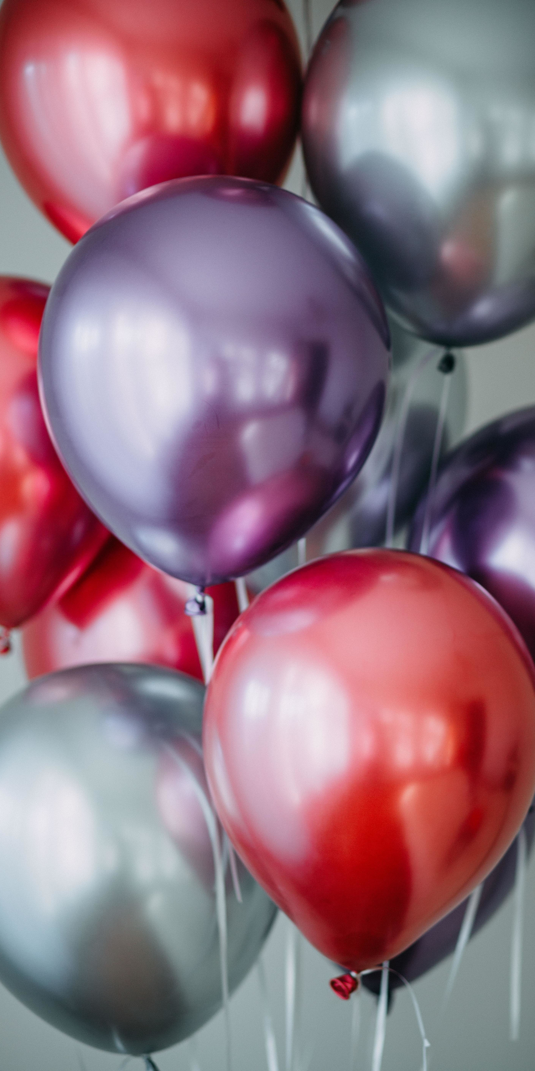 Colorful, party balloons, shine, 1080x2160 wallpaper